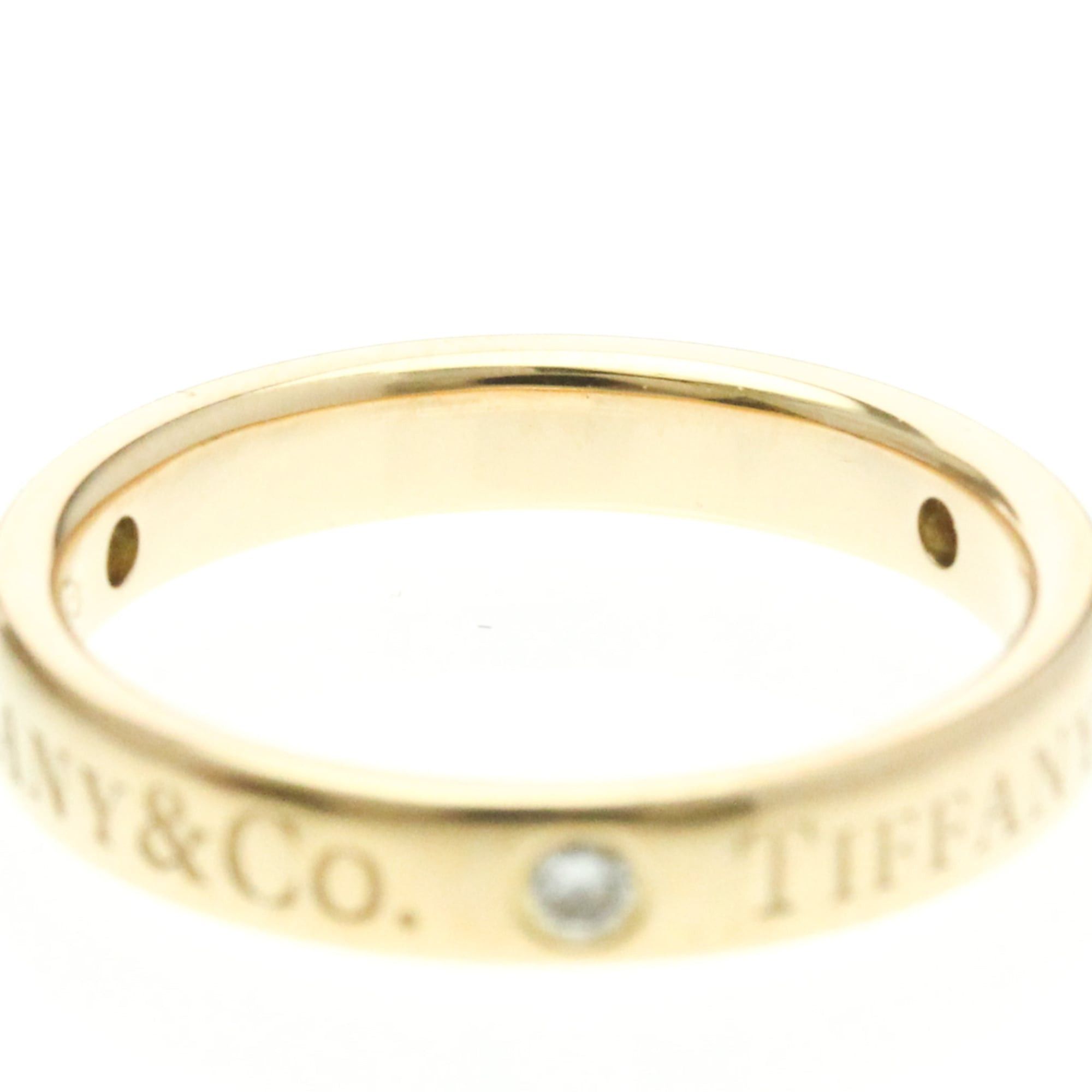 Tiffany & Co. Tiffany Flat Band Ring With Diamonds Pink Gold (18K) Fashion Diamond Band Ring Pink Gold Size ONE SIZE - 7 Thumbnail