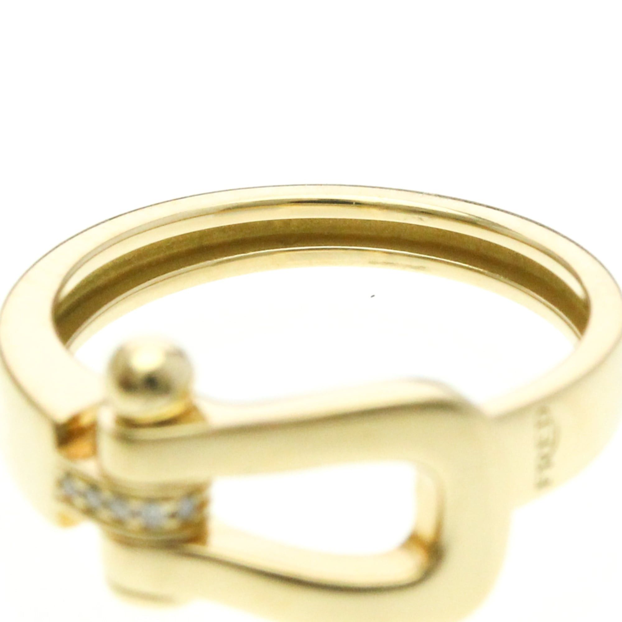 FRED Fred Force 10 Ring With 5 Diamonds Yellow Gold (18K) Fashion Diamond Band Ring Gold Size ONE SIZE - 5 Thumbnail