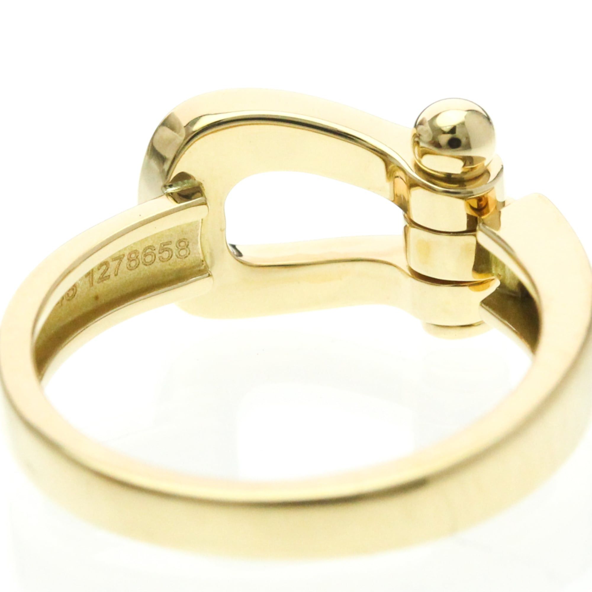 FRED Fred Force 10 Ring With 5 Diamonds Yellow Gold (18K) Fashion Diamond Band Ring Gold Size ONE SIZE - 7 Thumbnail