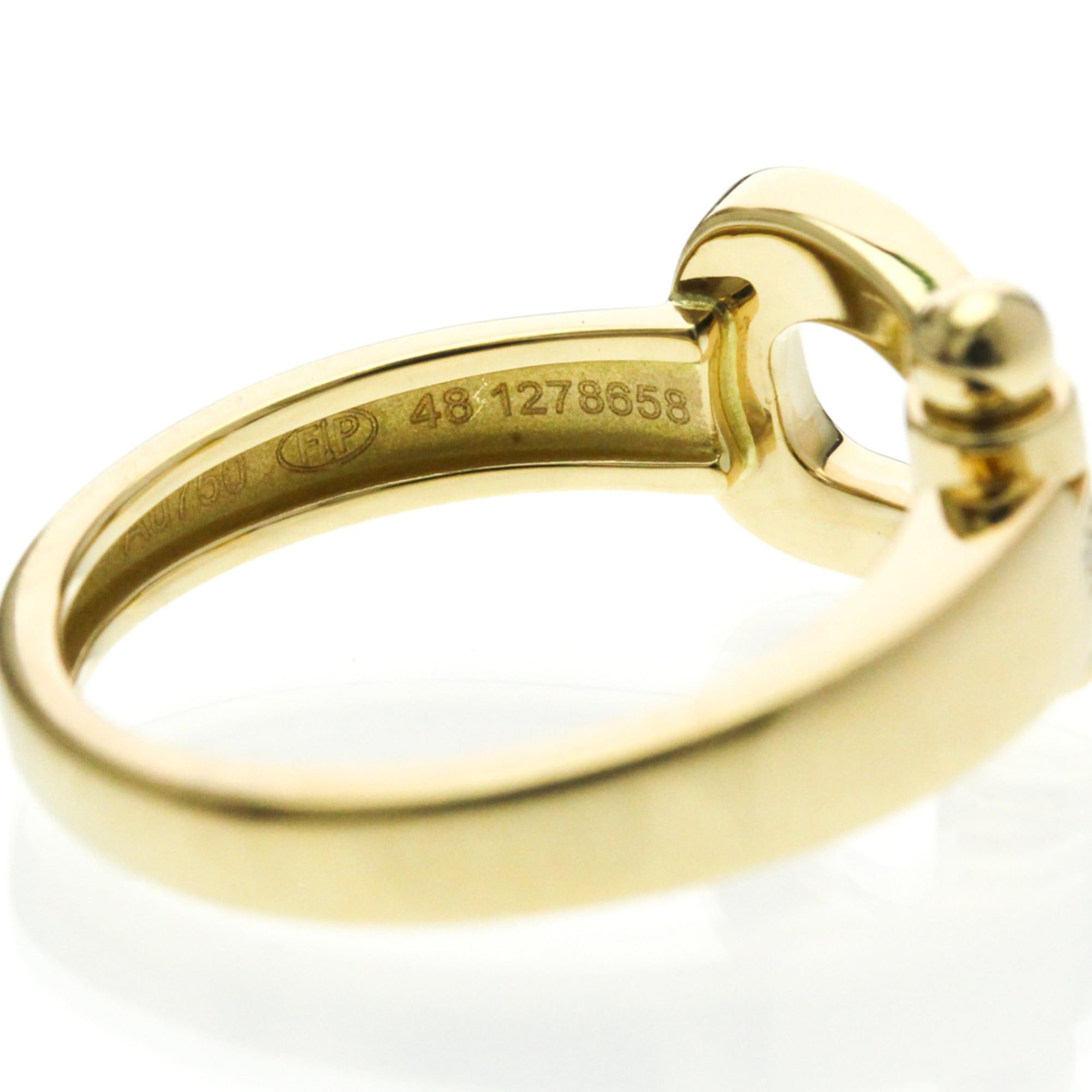 FRED Fred Force 10 Ring With 5 Diamonds Yellow Gold (18K) Fashion Diamond Band Ring Gold Size ONE SIZE - 8 Thumbnail