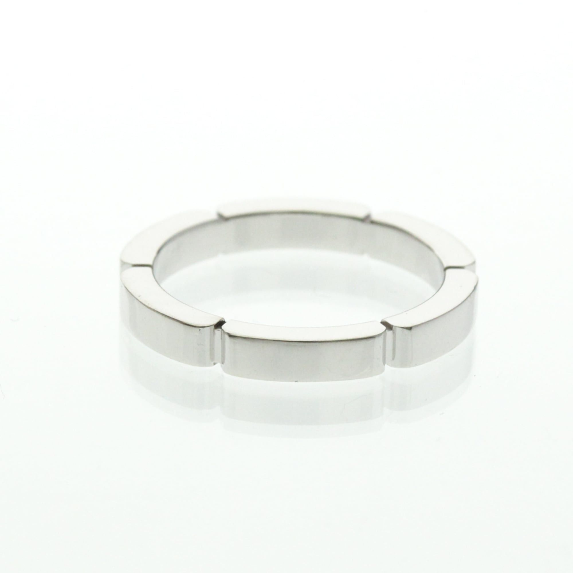 Cartier Cartier Maillon Panthère Ring With 4 Diamonds White Gold (18K) Fashion Diamond Band Ring Silver Size ONE SIZE - 3 Thumbnail
