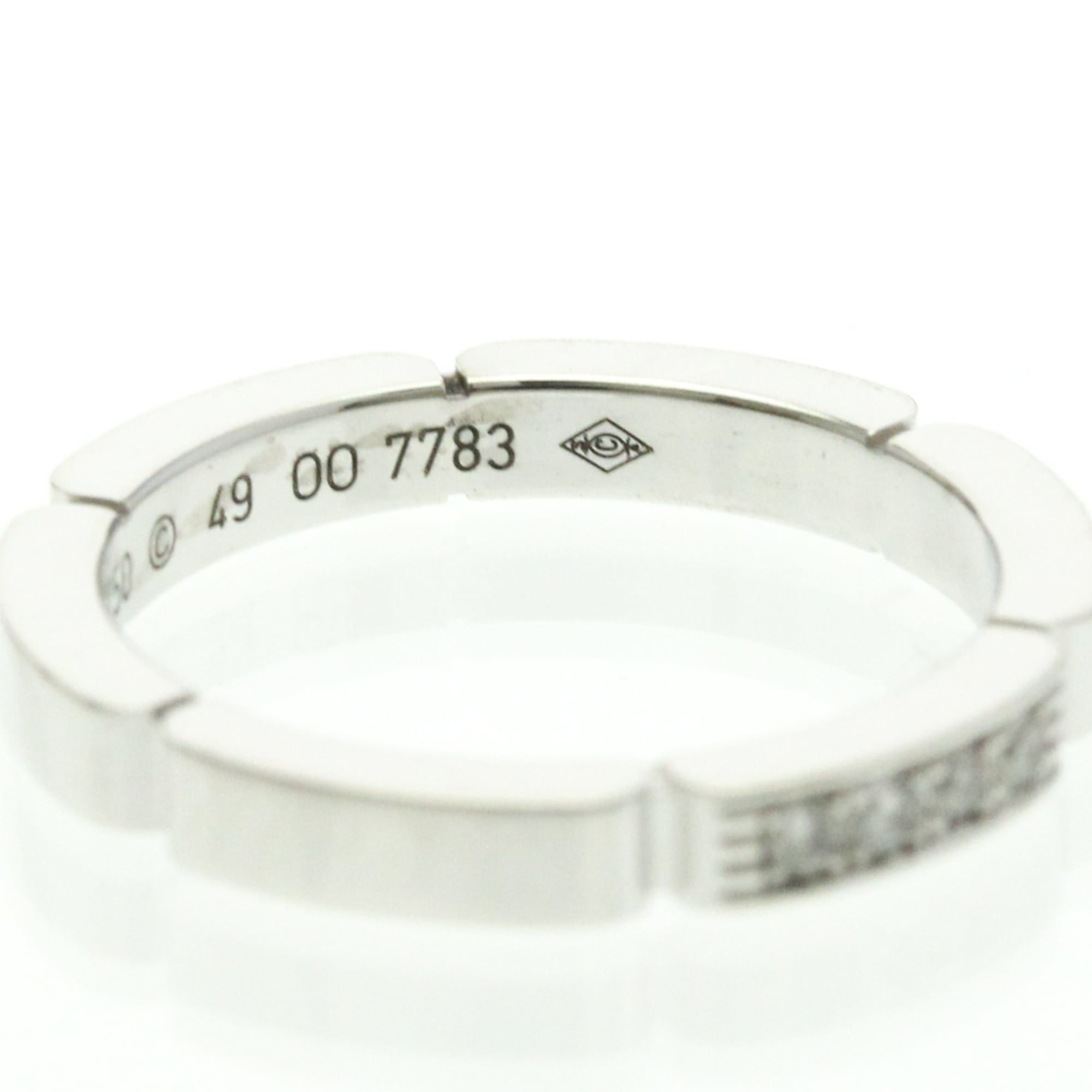 Cartier Cartier Maillon Panthère Ring With 4 Diamonds White Gold (18K) Fashion Diamond Band Ring Silver Size ONE SIZE - 6 Thumbnail