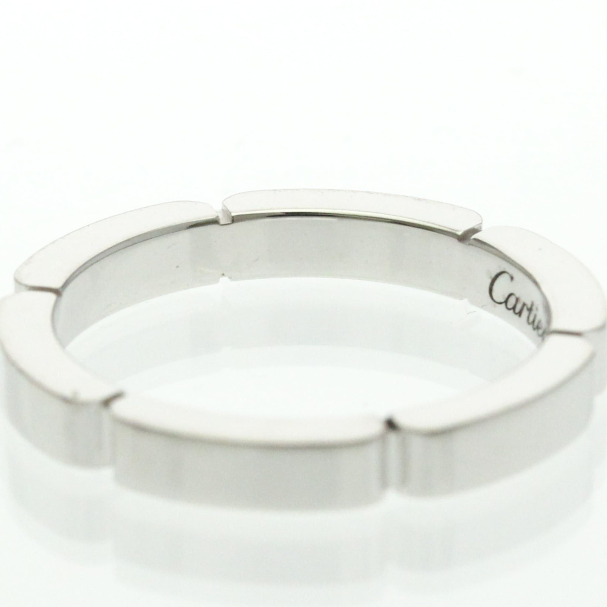 Cartier Cartier Maillon Panthère Ring With 4 Diamonds White Gold (18K) Fashion Diamond Band Ring Silver Size ONE SIZE - 8 Thumbnail