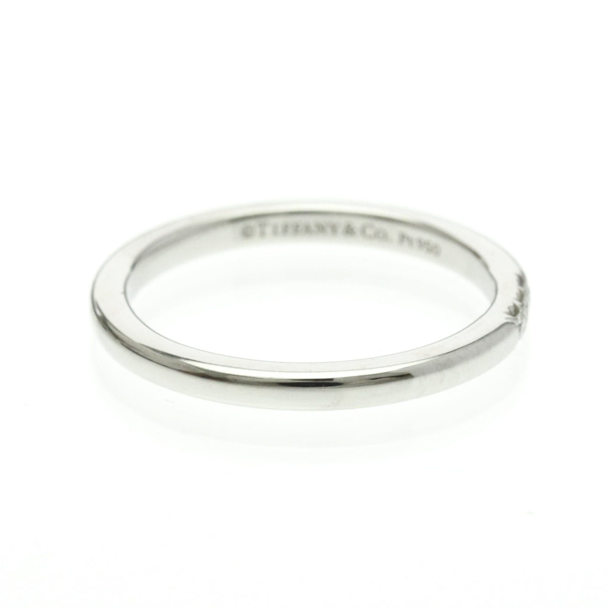 Tiffany & Co. Tiffany Forever Wedding Ring 3P Diamond Platinum Fashion Diamond Band Ring Silver Size ONE SIZE - 4 Thumbnail