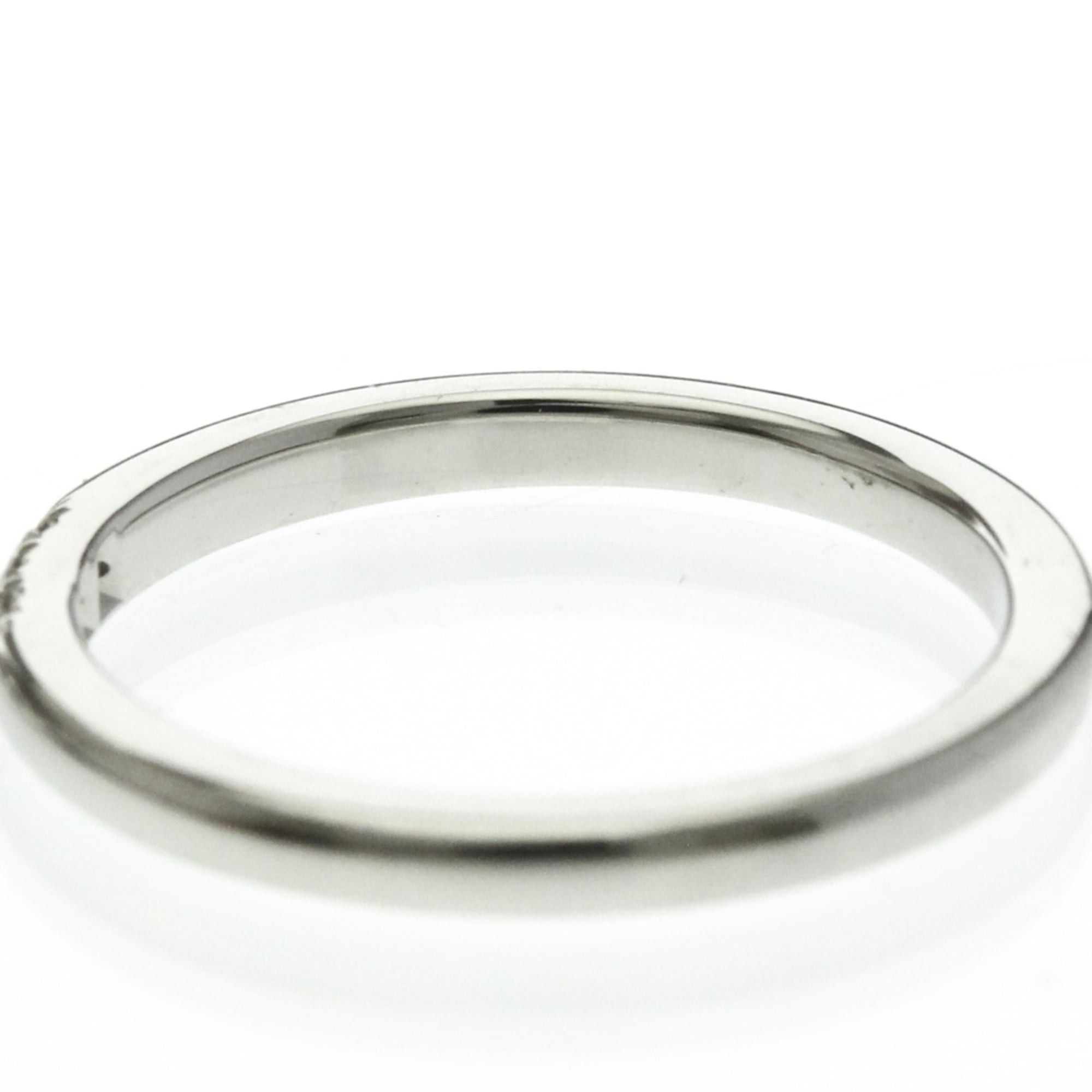 Tiffany & Co. Tiffany Forever Wedding Ring 3P Diamond Platinum Fashion Diamond Band Ring Silver Size ONE SIZE - 6 Thumbnail