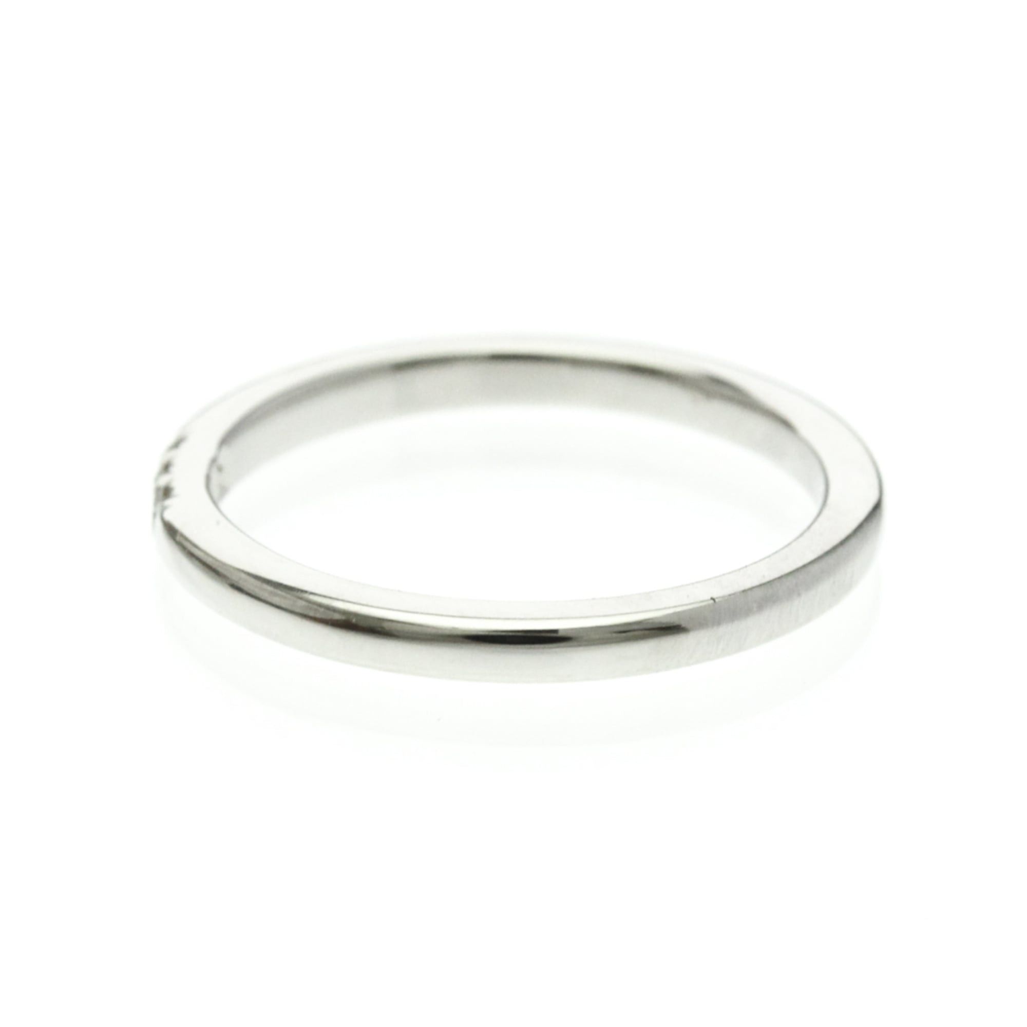 Tiffany & Co. Tiffany Forever Wedding Ring 3P Diamond Platinum Fashion Diamond Band Ring Silver Size ONE SIZE - 2 Thumbnail