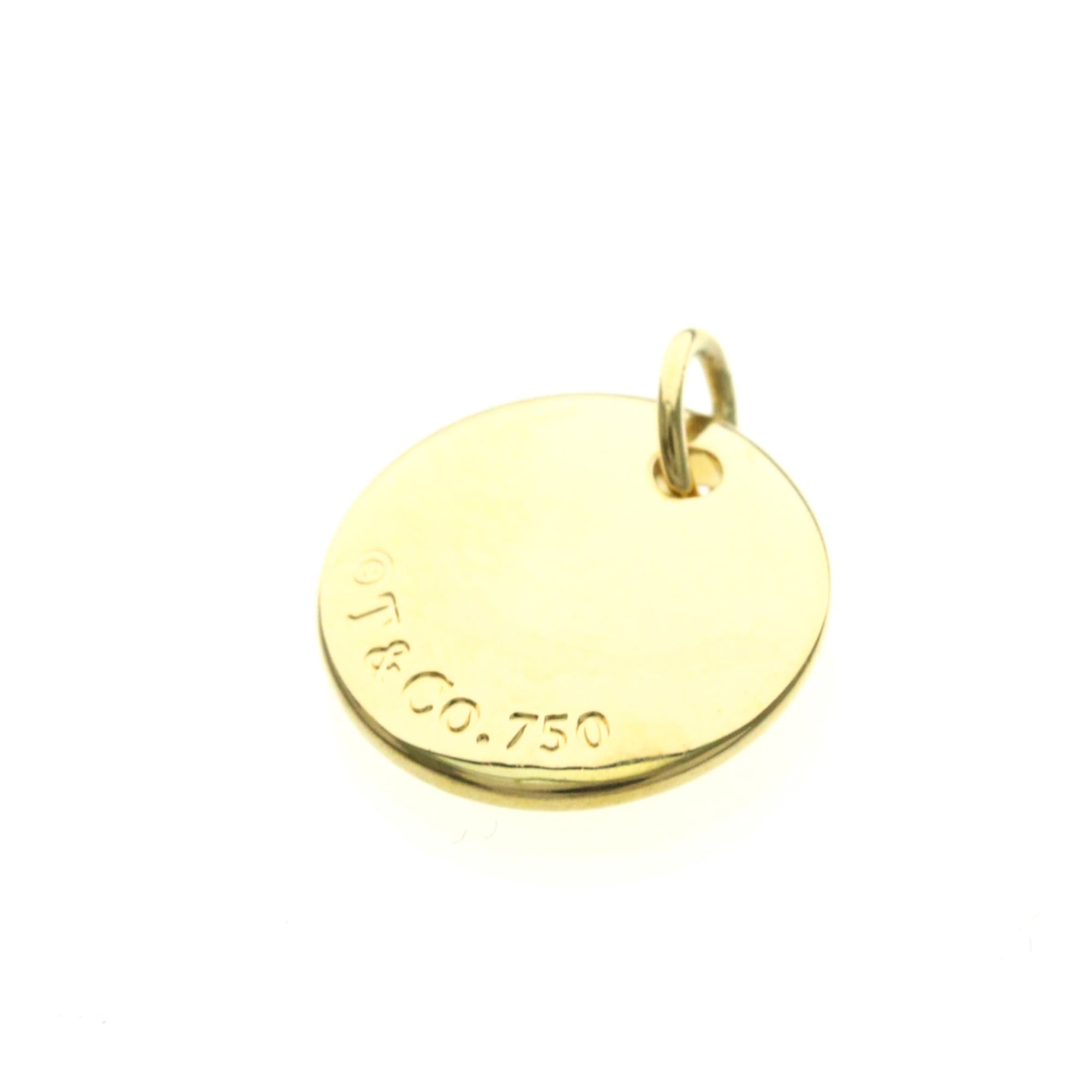 Tiffany & Co. Tiffany Notes Letter Disc Necklace Top "Y" Pink Gold (18K) Men,Women Fashion Pendant (Gold) Size ONE SIZE - 2 Thumbnail