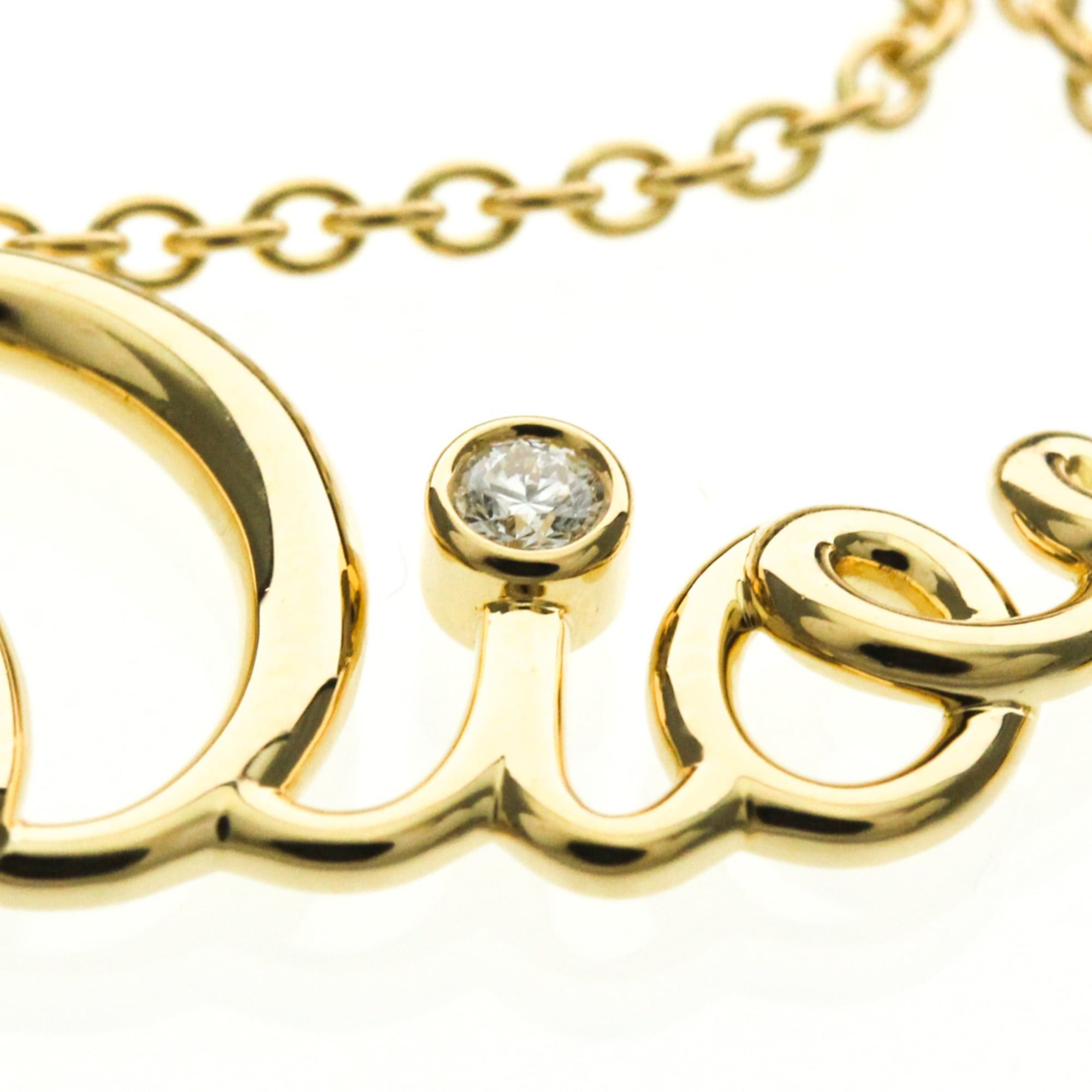 Dior Christian Dior Dioramour Necklace Yellow Gold (18K) Diamond Men,Women Fashion Pendant Necklace (Gold) Size ONE SIZE - 7 Thumbnail