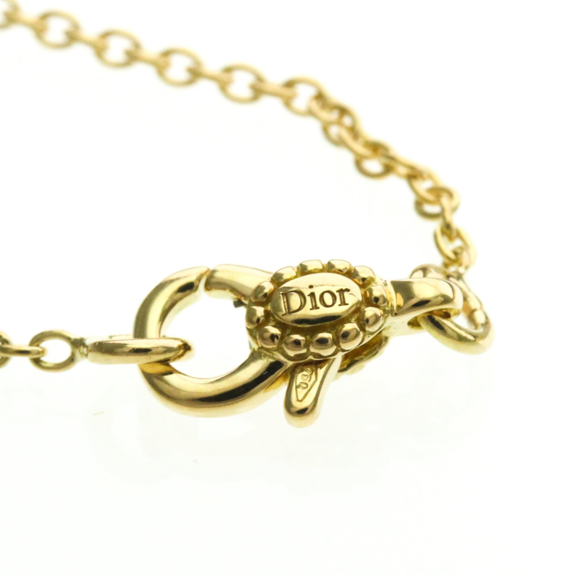 Dior Christian Dior Dioramour Necklace Yellow Gold (18K) Diamond Men,Women Fashion Pendant Necklace (Gold) Size ONE SIZE - 10 Thumbnail