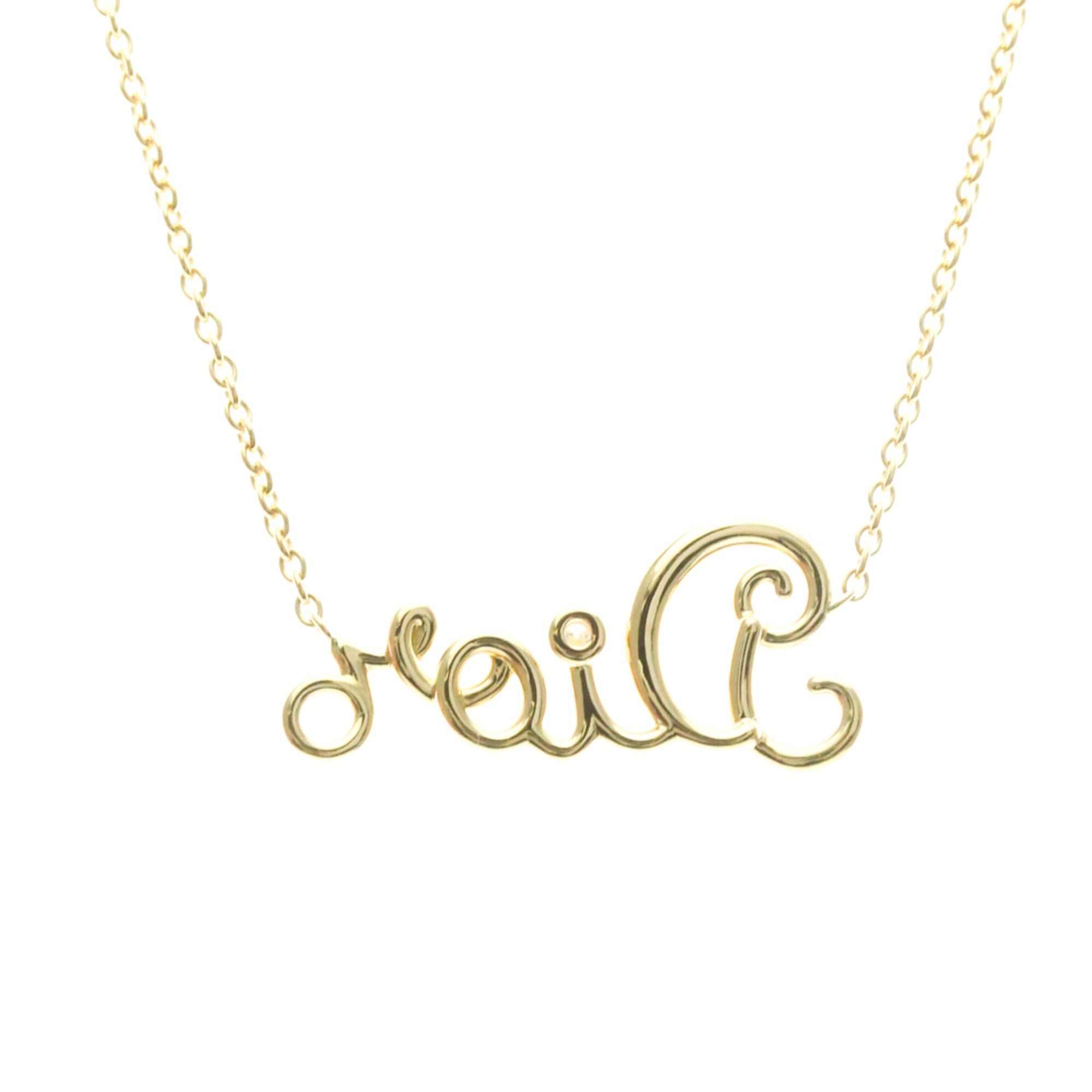 Dior Christian Dior Dioramour Necklace Yellow Gold (18K) Diamond Men,Women Fashion Pendant Necklace (Gold) Size ONE SIZE - 2 Thumbnail