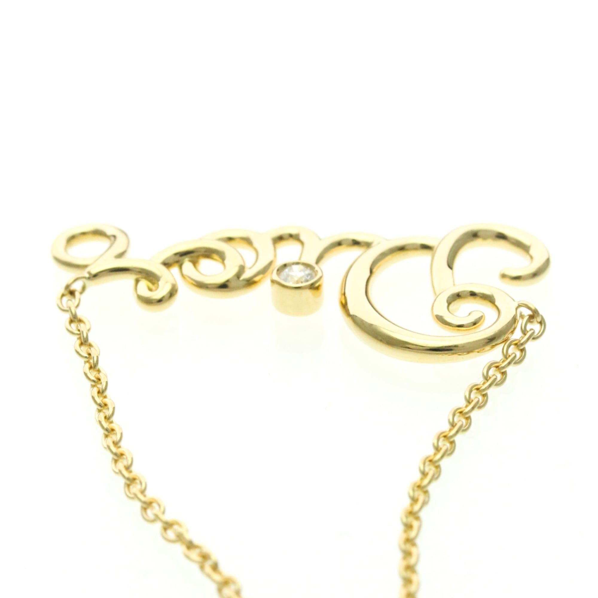 Dior Christian Dior Dioramour Necklace Yellow Gold (18K) Diamond Men,Women Fashion Pendant Necklace (Gold) Size ONE SIZE - 6 Thumbnail
