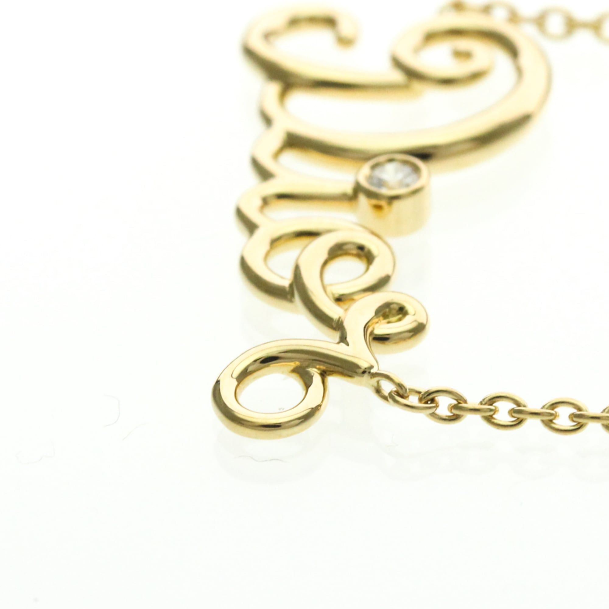 Dior Christian Dior Dioramour Necklace Yellow Gold (18K) Diamond Men,Women Fashion Pendant Necklace (Gold) Size ONE SIZE - 3 Thumbnail