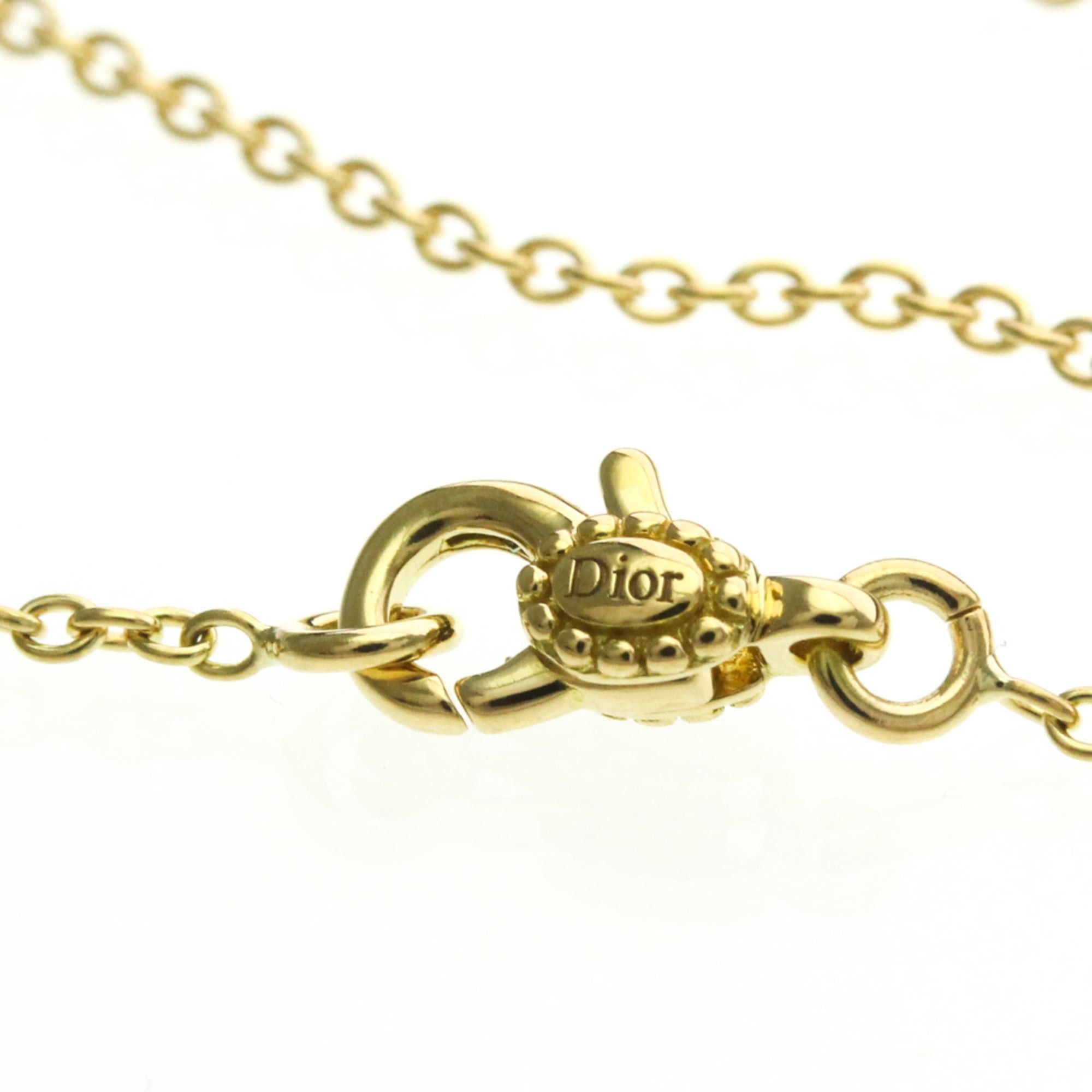 Dior Christian Dior Dioramour Necklace Yellow Gold (18K) Diamond Men,Women Fashion Pendant Necklace (Gold) Size ONE SIZE - 11 Thumbnail