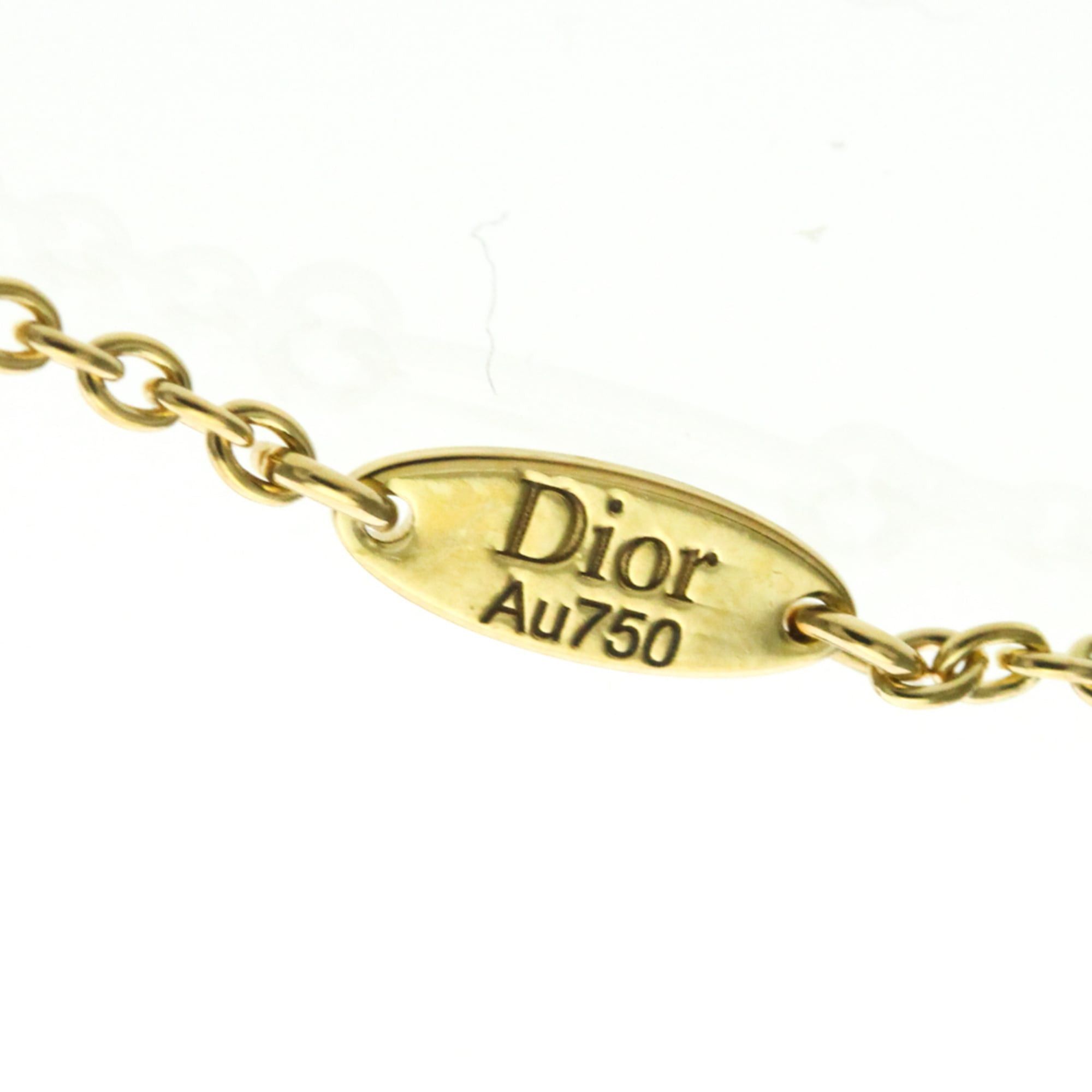 Dior Christian Dior Dioramour Necklace Yellow Gold (18K) Diamond Men,Women Fashion Pendant Necklace (Gold) Size ONE SIZE - 9 Thumbnail