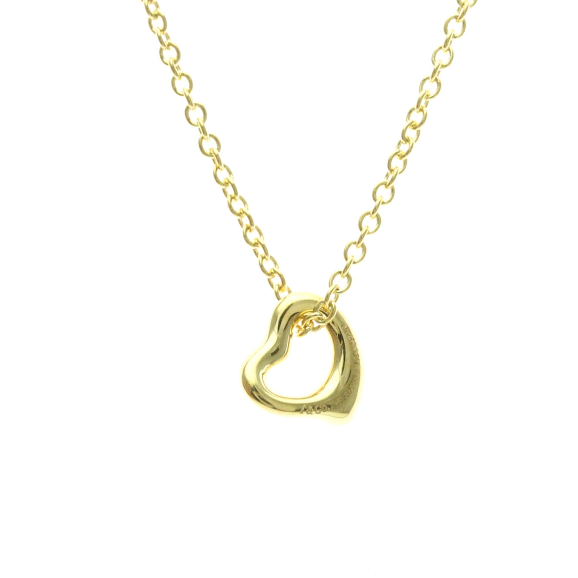 Tiffany & Co. Tiffany Open Heart Yellow Gold (18K) No Stone Men,Women Fashion Pendant Necklace (Gold) Size ONE SIZE - 2 Thumbnail
