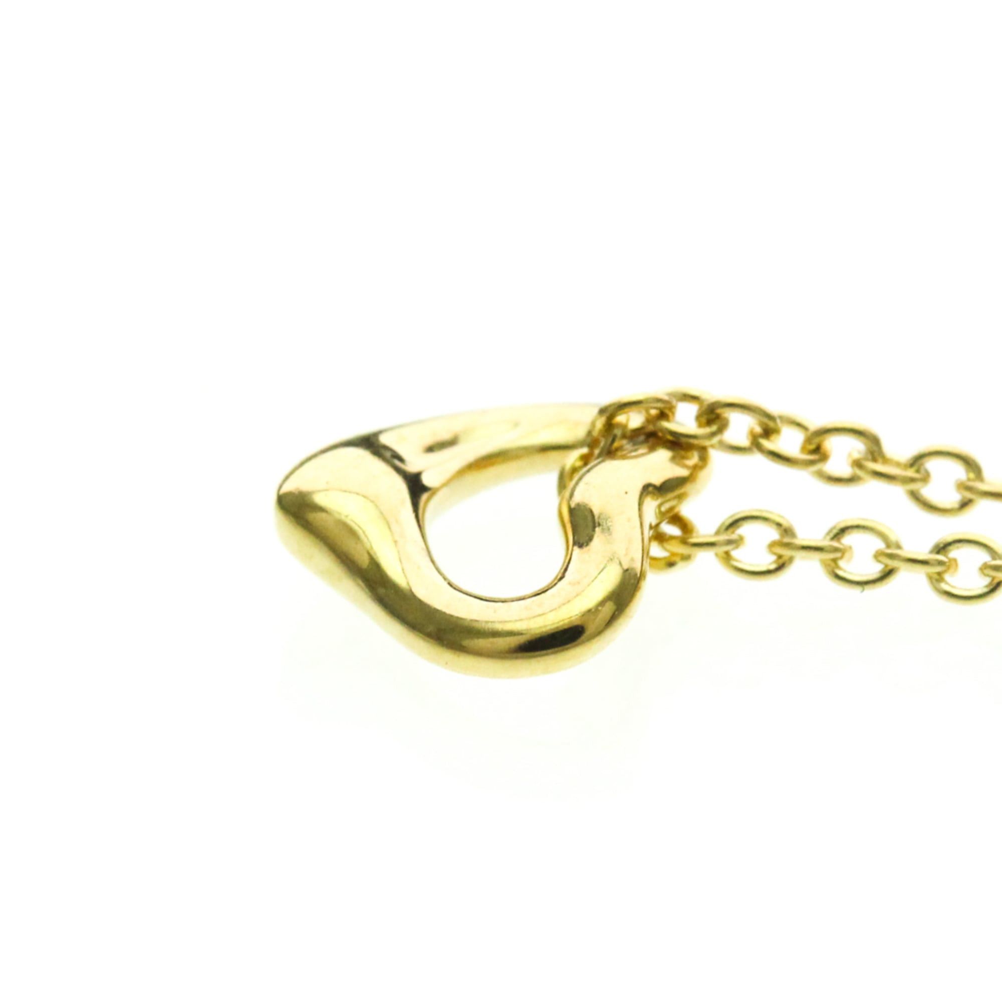Tiffany & Co. Tiffany Open Heart Yellow Gold (18K) No Stone Men,Women Fashion Pendant Necklace (Gold) Size ONE SIZE - 3 Thumbnail