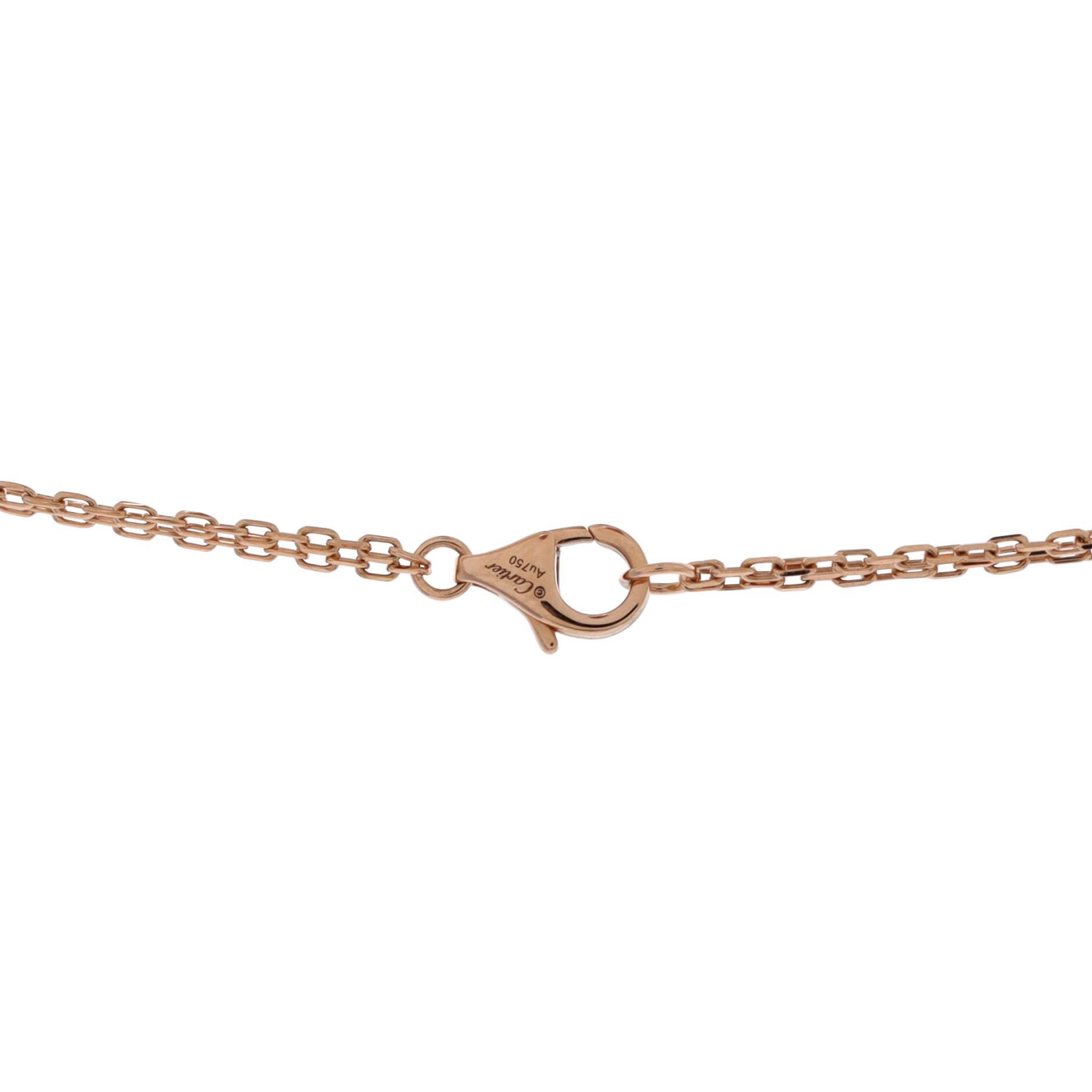Cartier 2 Diamonds Love Pendant Necklace Size ONE SIZE - 3 Thumbnail