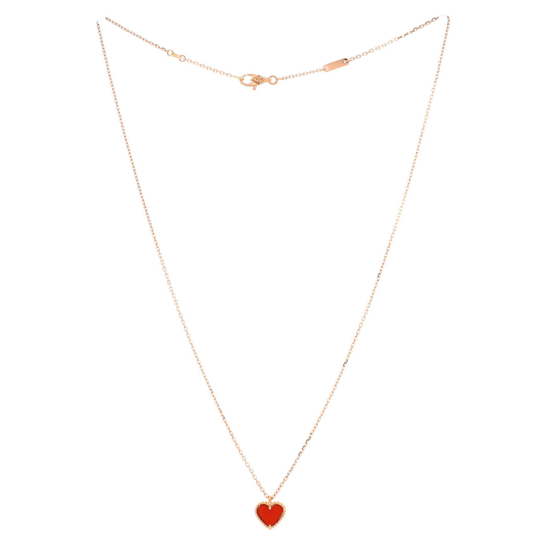 Van Cleef & Arpels Sweet Alhambra Heart Pendant Necklace Size ONE SIZE - 3 Thumbnail