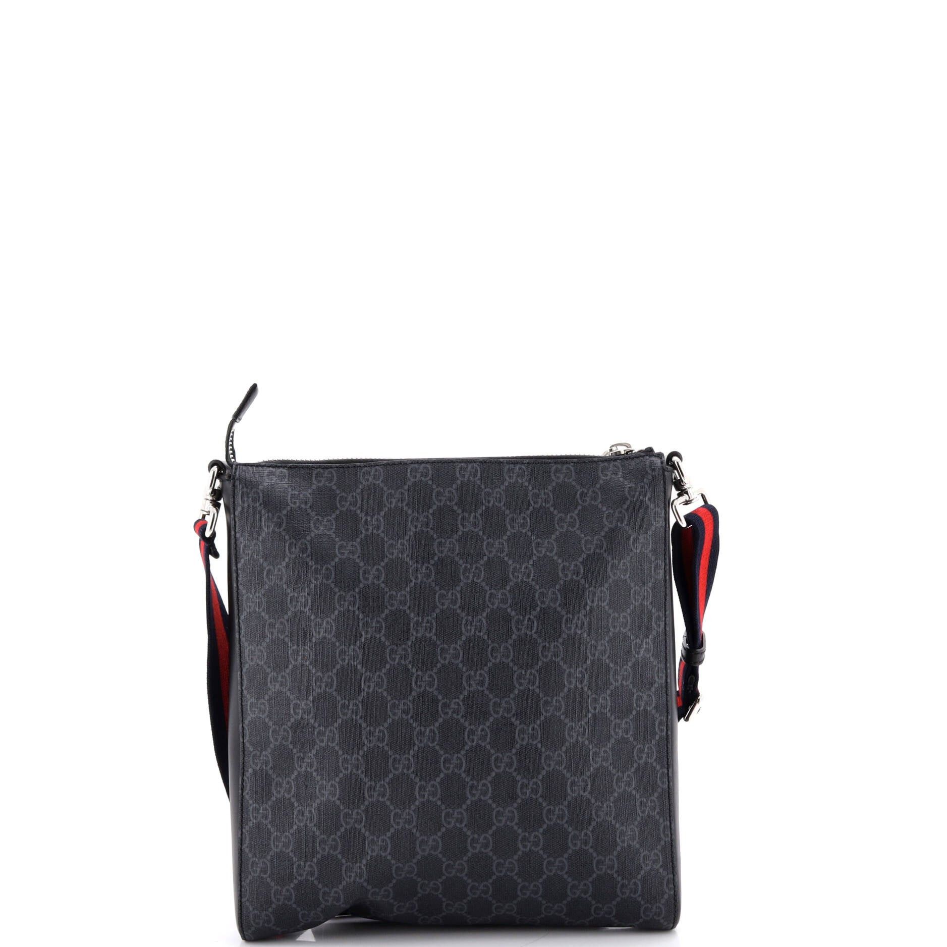 Gucci Web Strap Front Zip Messenger Bag Size ONE SIZE - 3 Thumbnail