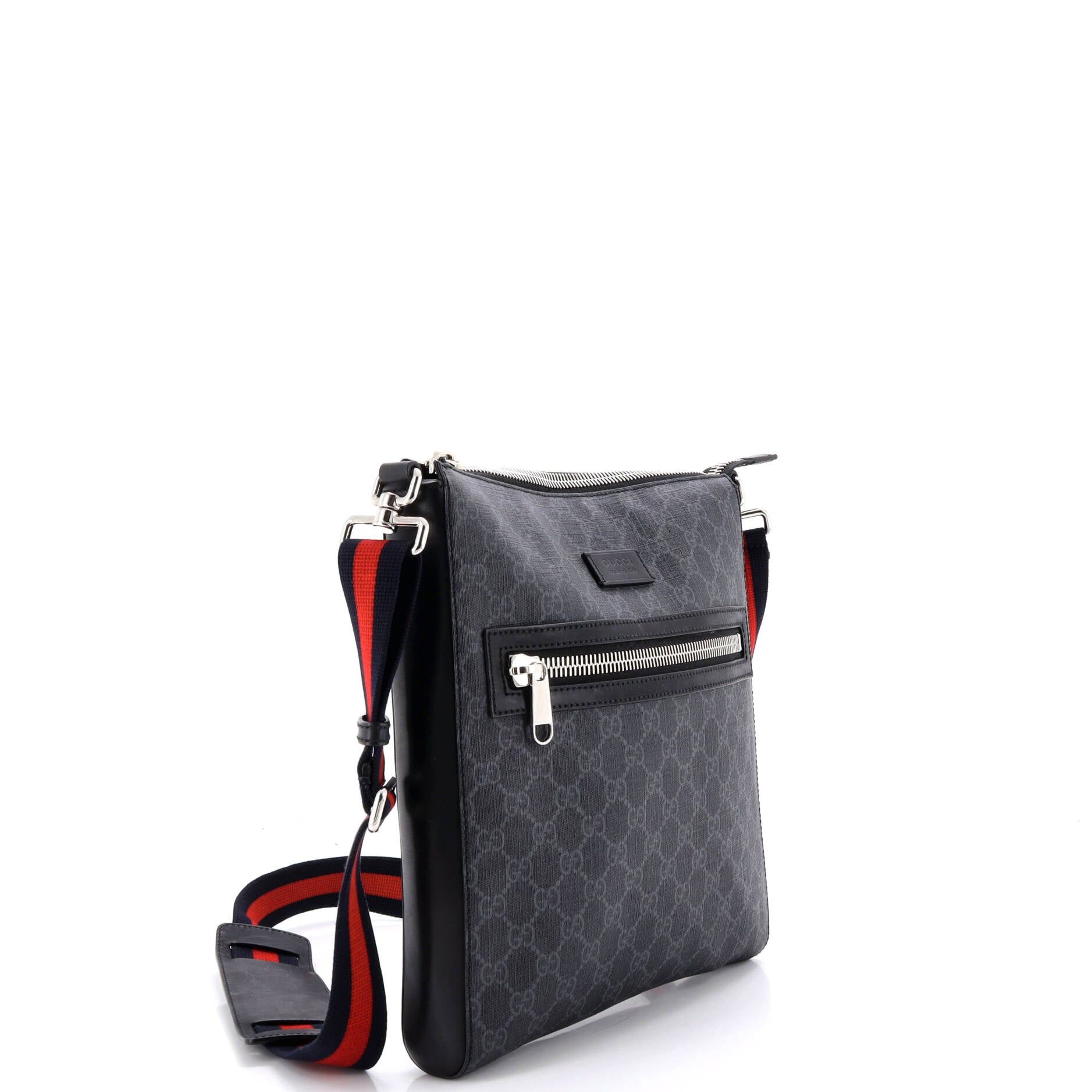 Gucci Web Strap Front Zip Messenger Bag Size ONE SIZE - 2 Thumbnail