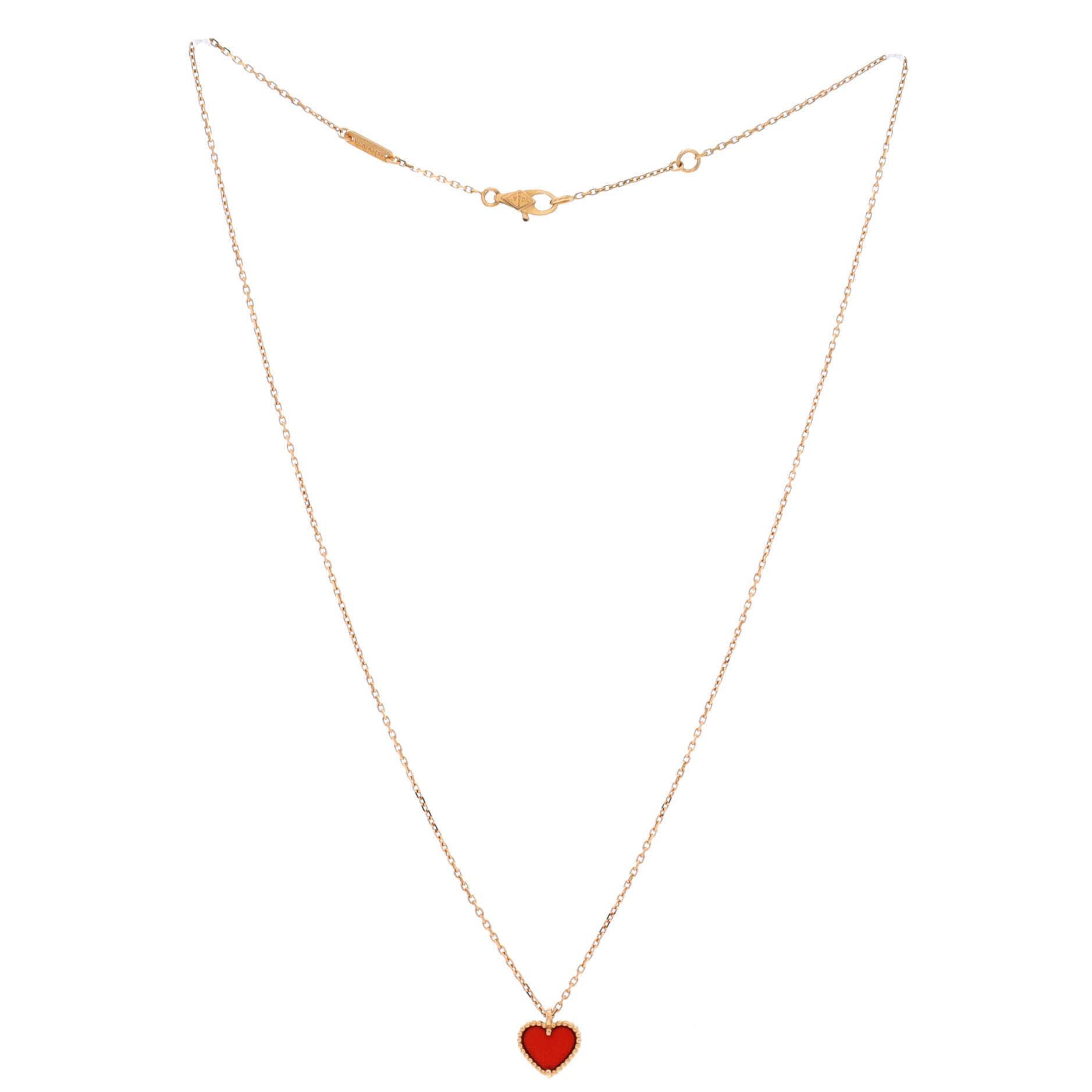 Van Cleef & Arpels Sweet Alhambra Heart Pendant Necklace Size ONE SIZE - 3 Thumbnail