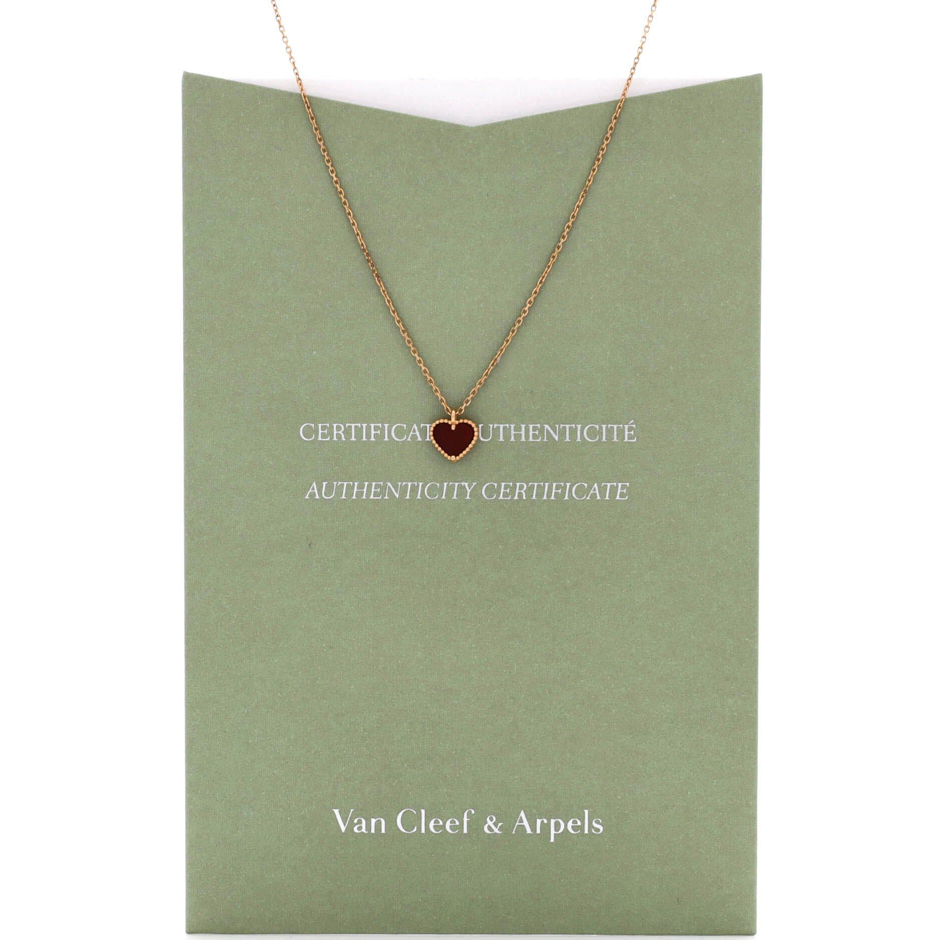 Van Cleef & Arpels Sweet Alhambra Heart Pendant Necklace Size ONE SIZE - 2 Thumbnail