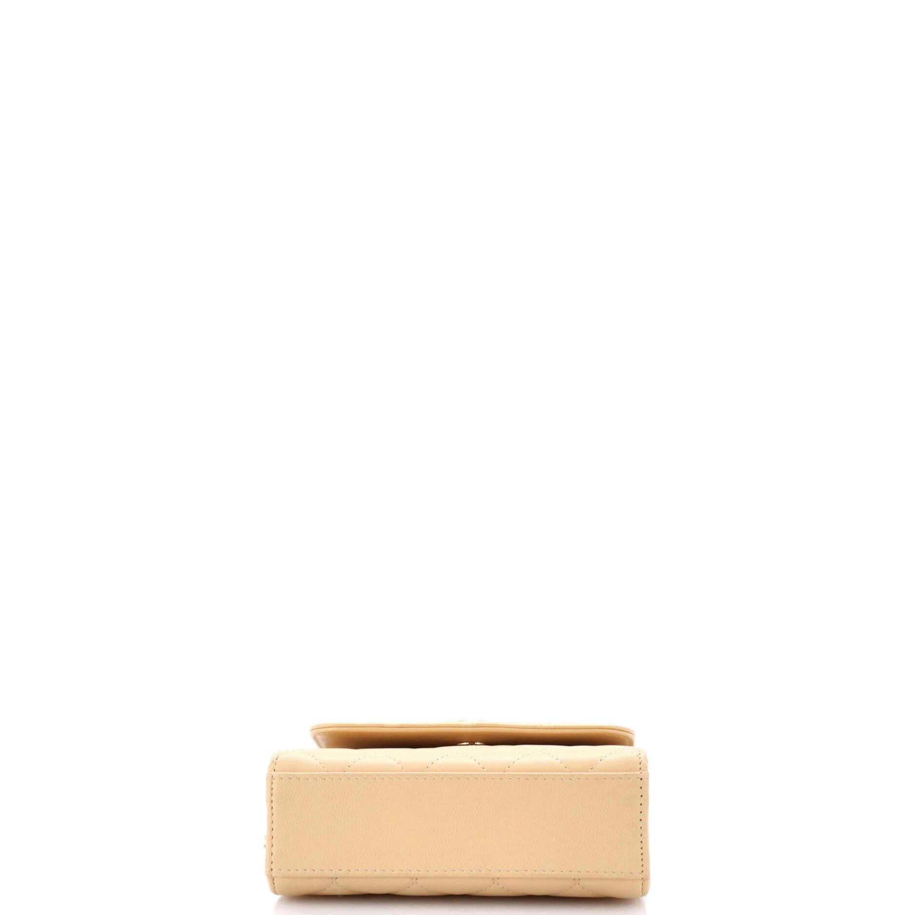 Chanel Logo and Pearl Top Handle Clutch with Chain Size ONE SIZE - 4 Thumbnail