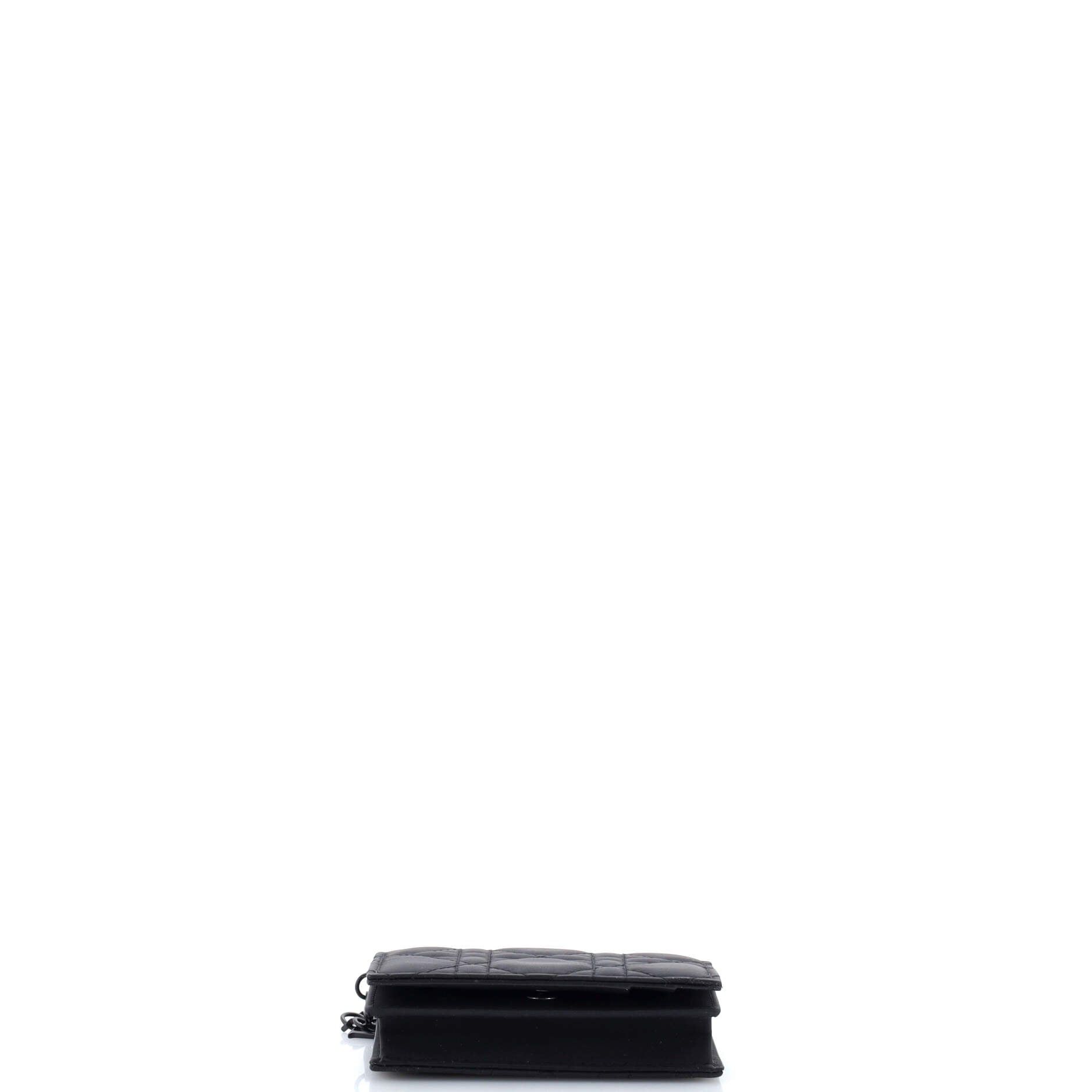 Dior Ultra Matte Lady Dior Flap Card Case Size ONE SIZE - 4 Thumbnail