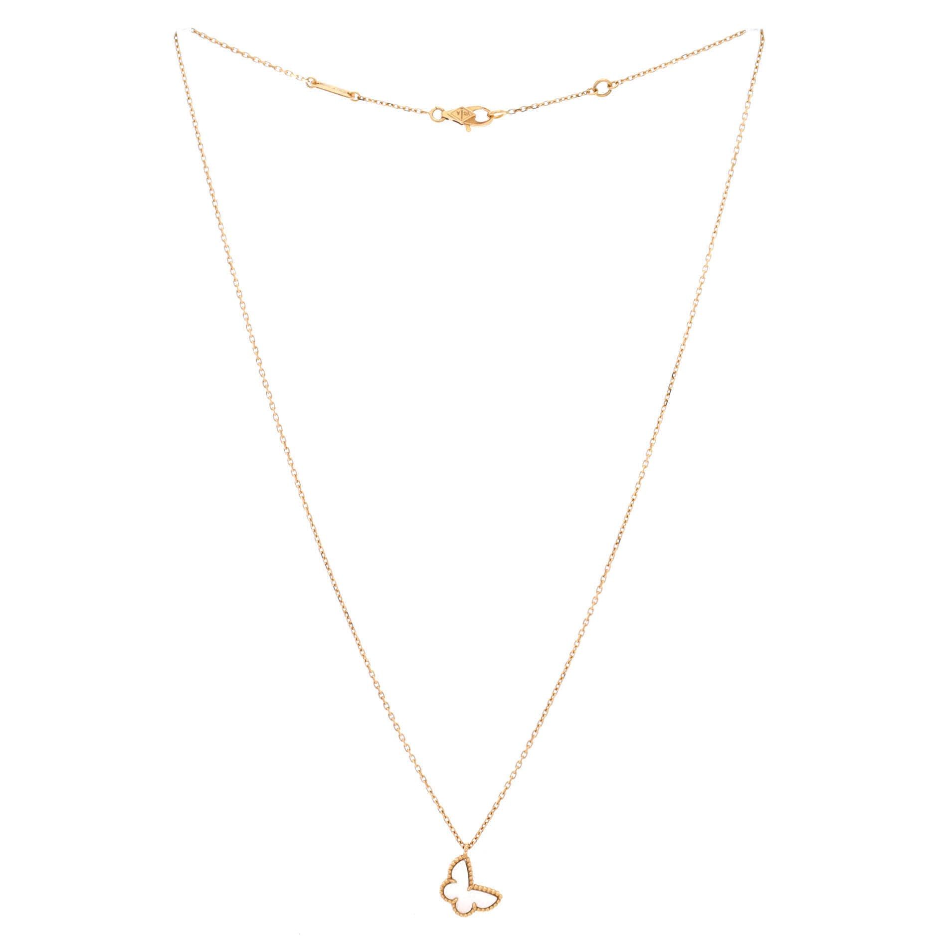 Van Cleef & Arpels Sweet Alhambra Butterfly Pendant Necklace Size ONE SIZE - 3 Thumbnail