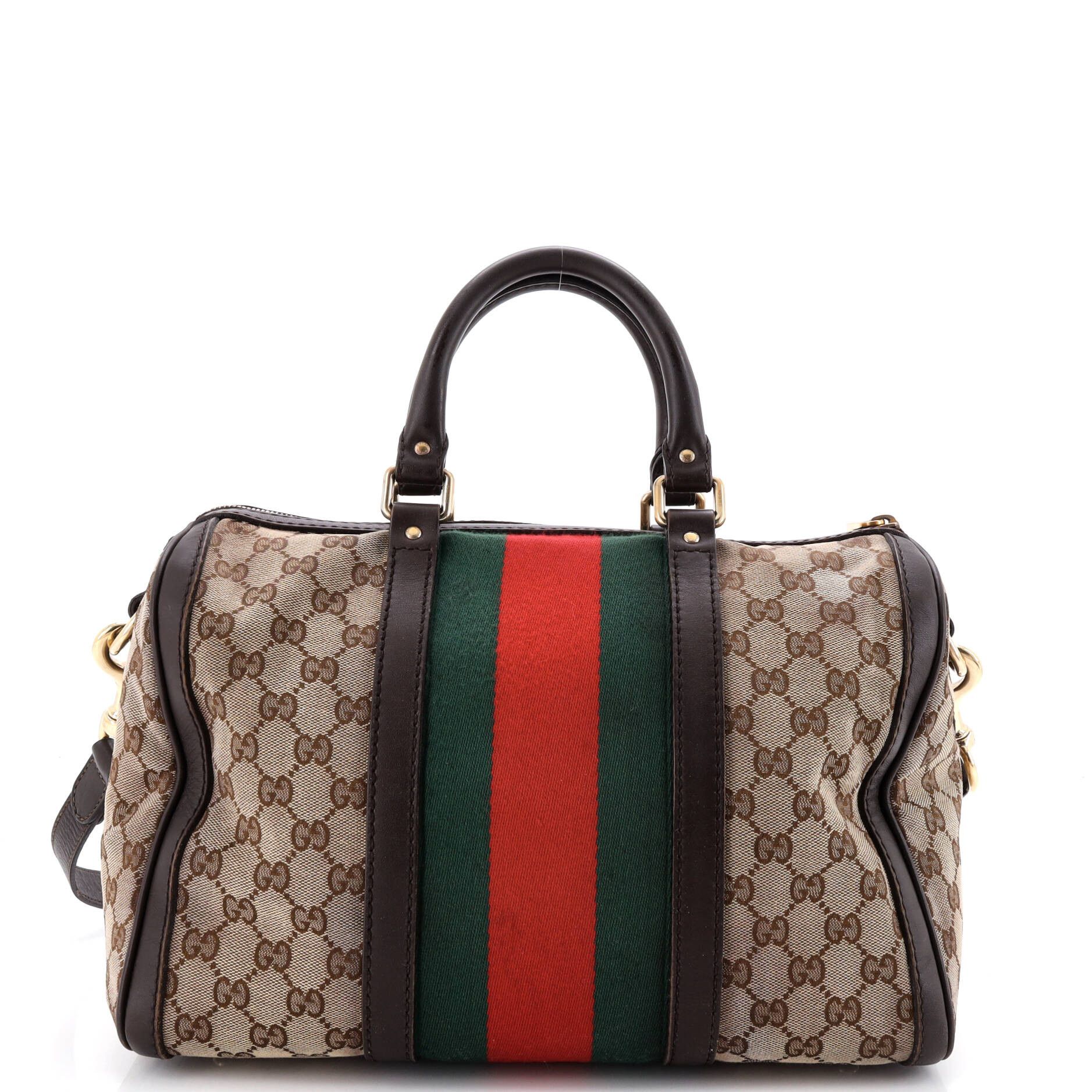 Gucci Vintage Web Boston Bag Size ONE SIZE - 3 Thumbnail