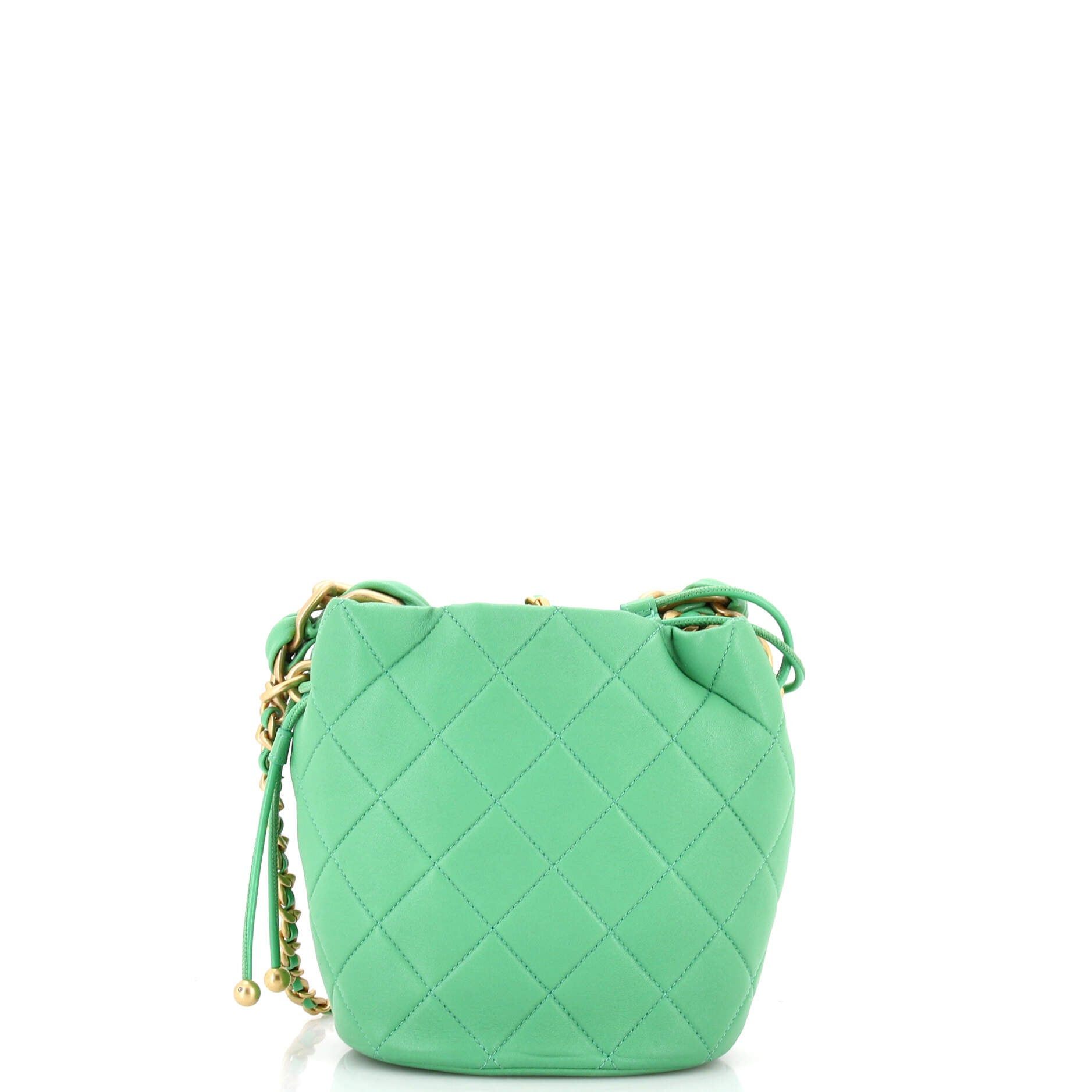 Chanel Entwined Chain Top Handle Drawstring Bucket Bag Size ONE SIZE - 4 Thumbnail