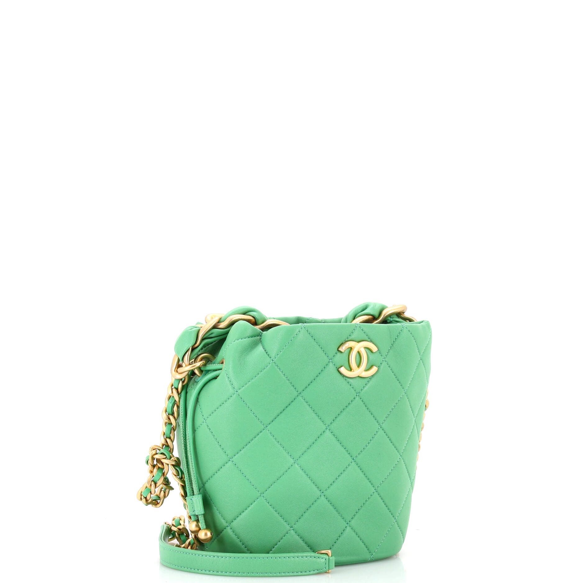 Chanel Entwined Chain Top Handle Drawstring Bucket Bag Size ONE SIZE - 3 Thumbnail