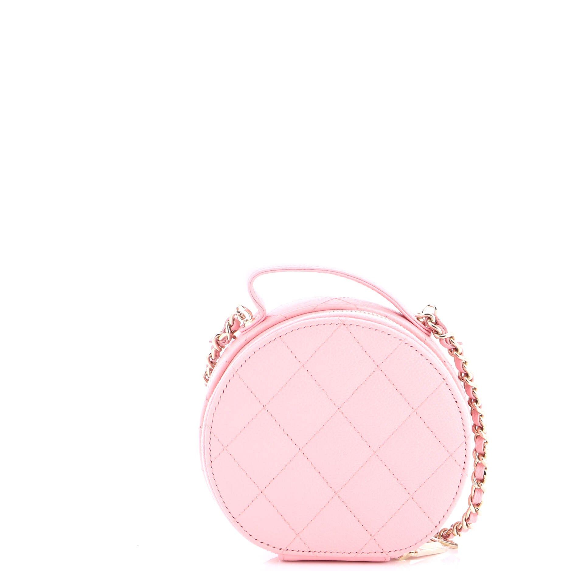 Chanel Handle with Care Round Vanity Case with Chain Size ONE SIZE - 4 Thumbnail