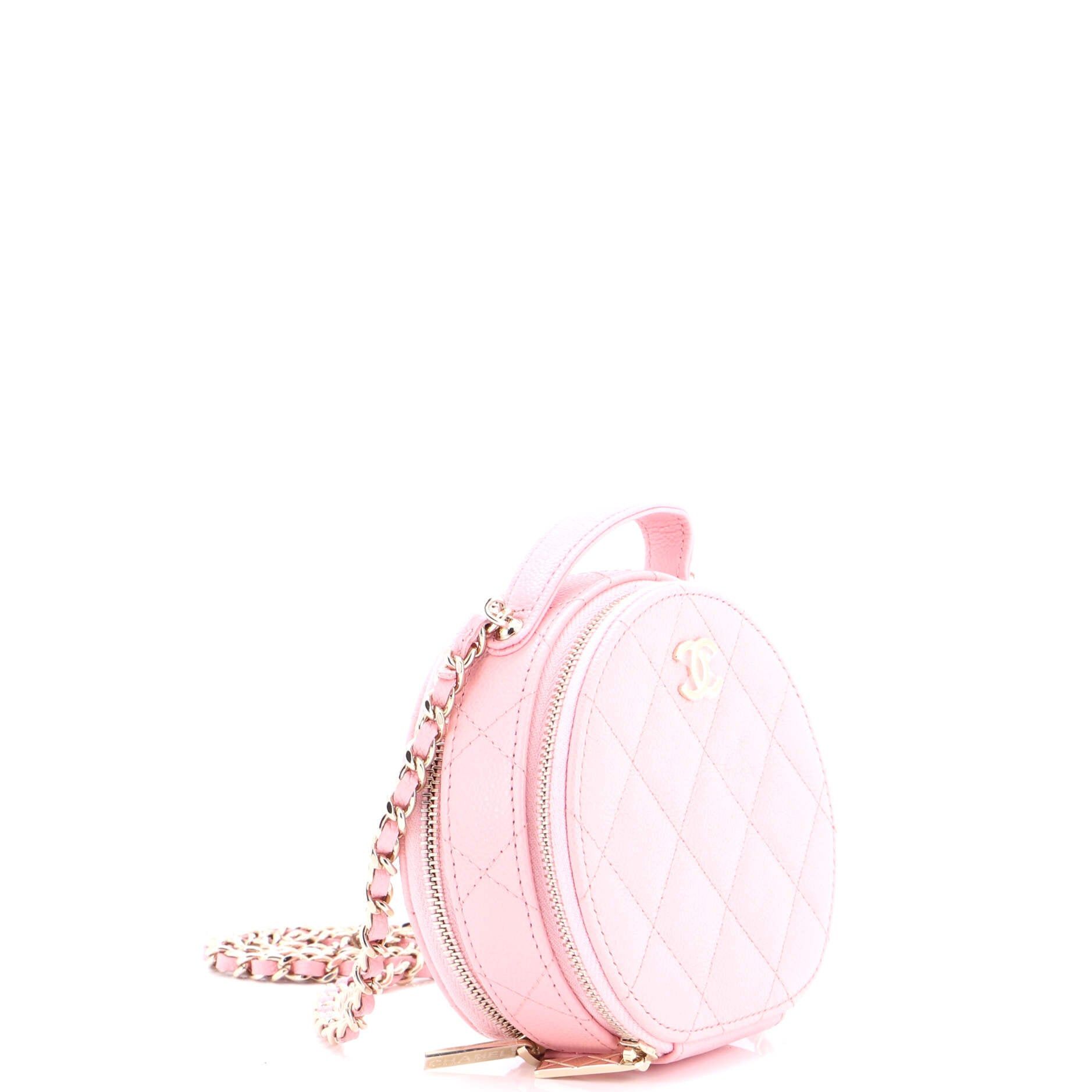 Chanel Handle with Care Round Vanity Case with Chain Size ONE SIZE - 3 Thumbnail