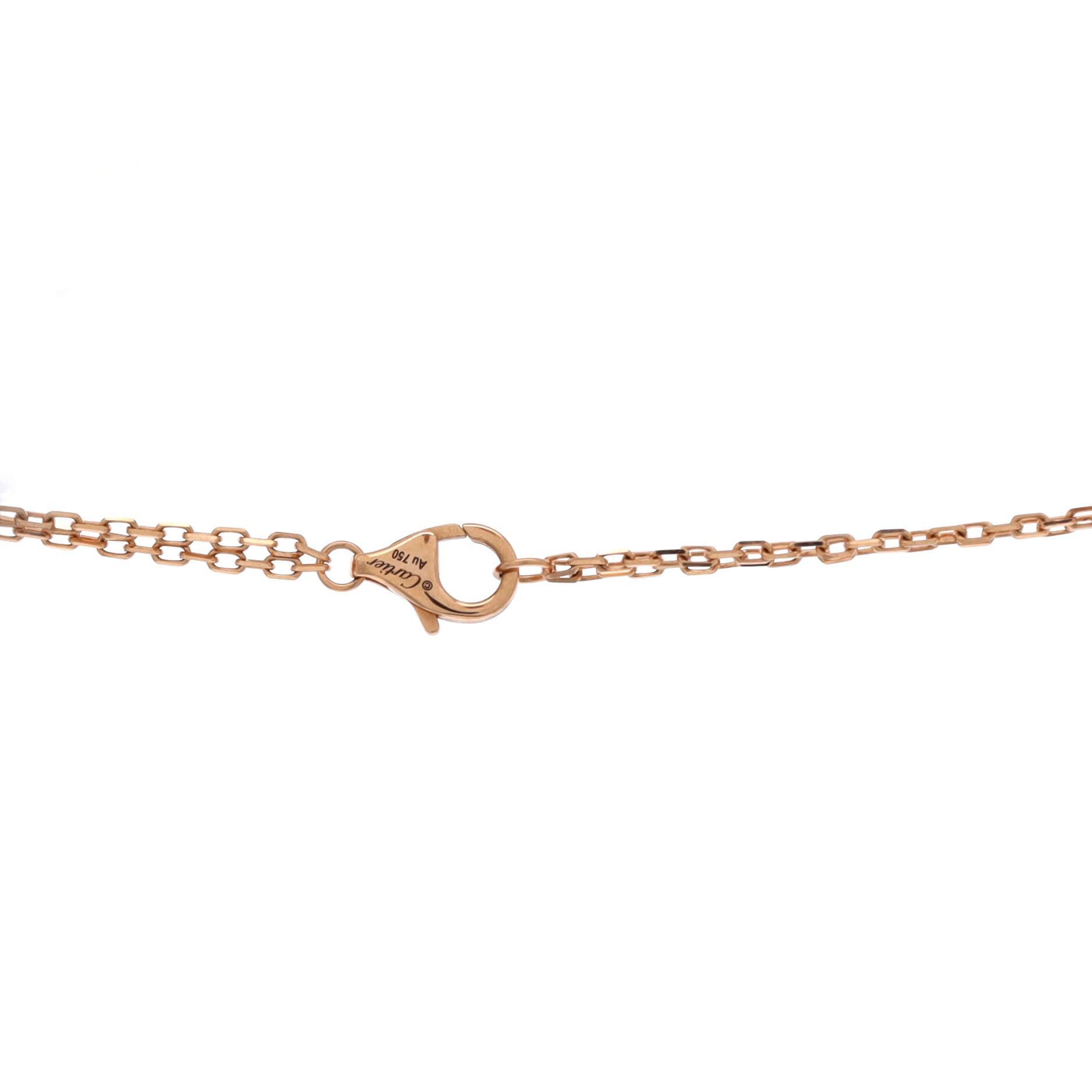 Cartier 2 Diamonds Love Pendant Necklace Size ONE SIZE - 4 Thumbnail