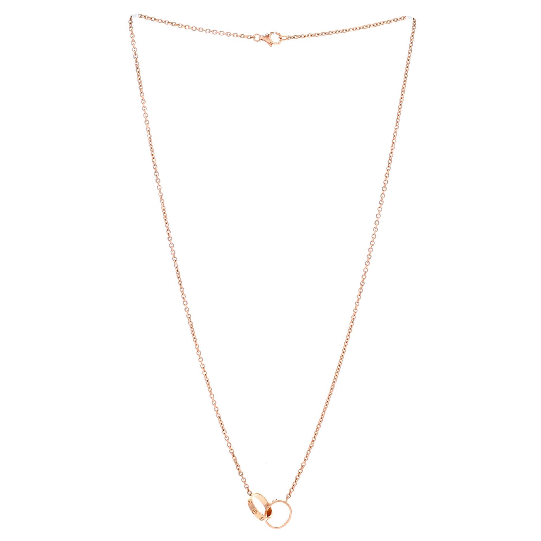 Cartier Love Interlocking Necklace Size ONE SIZE - 3 Thumbnail