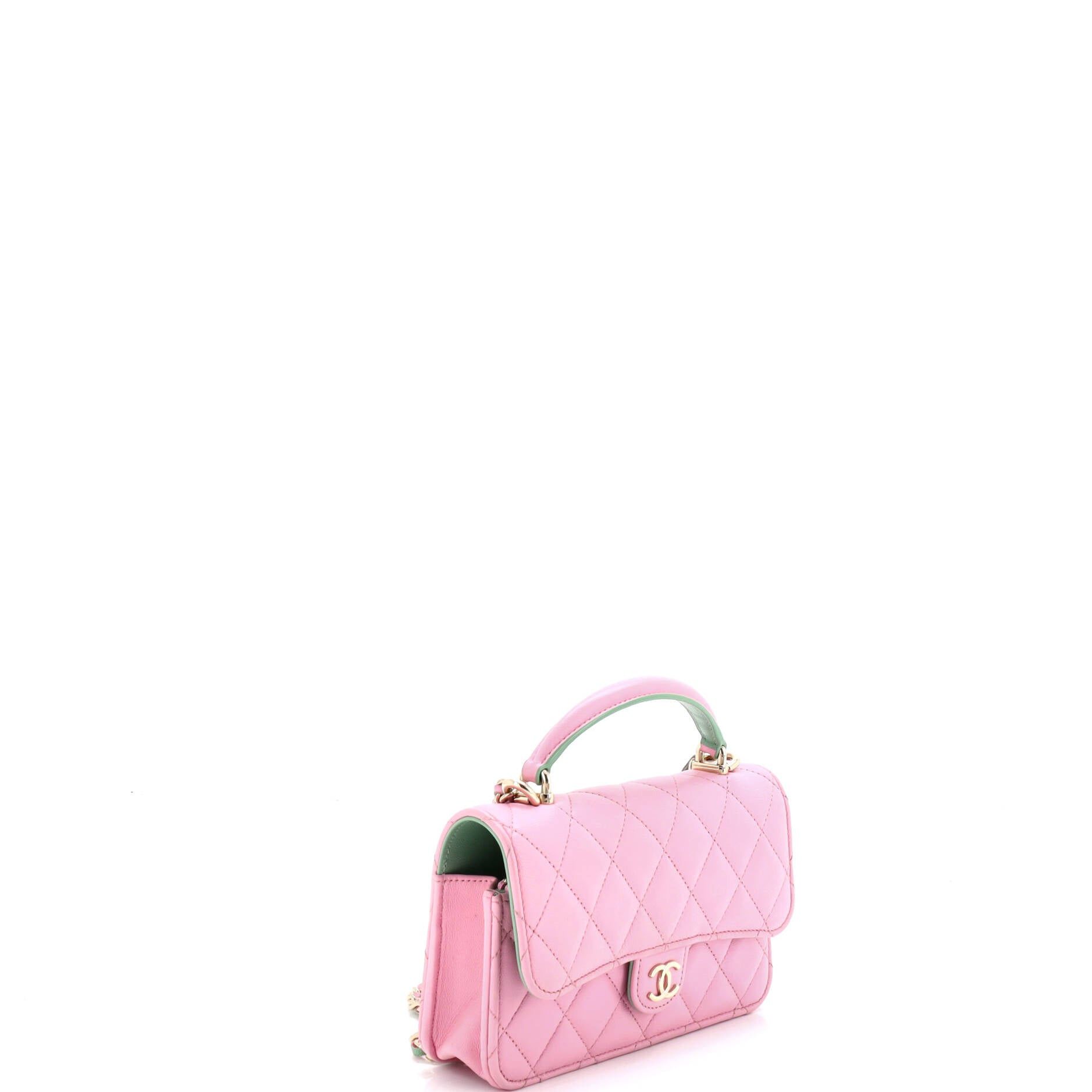 Chanel Classic Top Handle Flap Phone Holder with Chain Size ONE SIZE - 2 Thumbnail