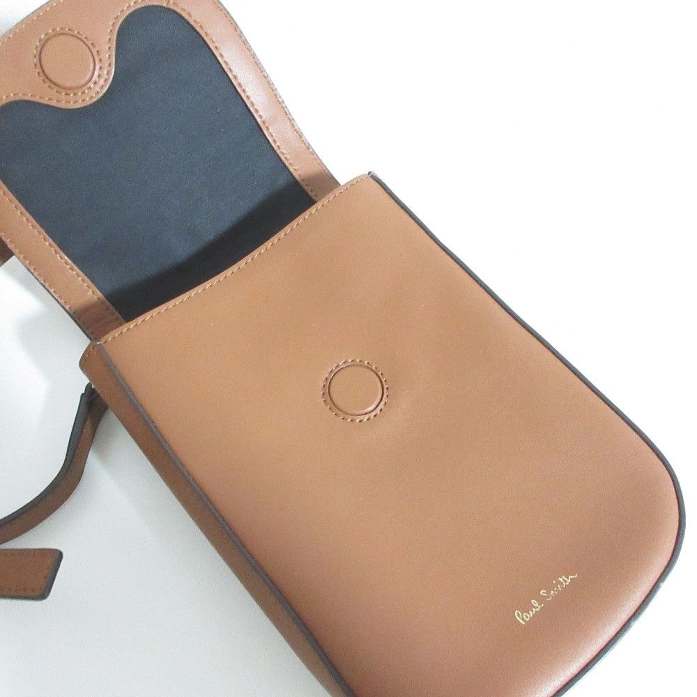 Paul Smith Paul Smith Paul Smith Swirl Inset Leather Shoulder Bag Others Crossbody Bag DUTY FREE for USA Size ONE SIZE - 7 Thumbnail