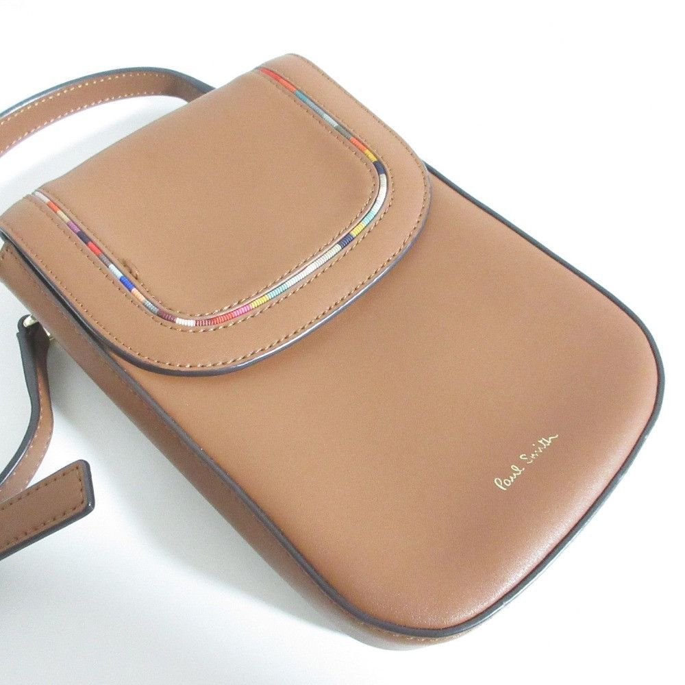 Paul Smith Paul Smith Paul Smith Swirl Inset Leather Shoulder Bag Others Crossbody Bag DUTY FREE for USA Size ONE SIZE - 6 Thumbnail