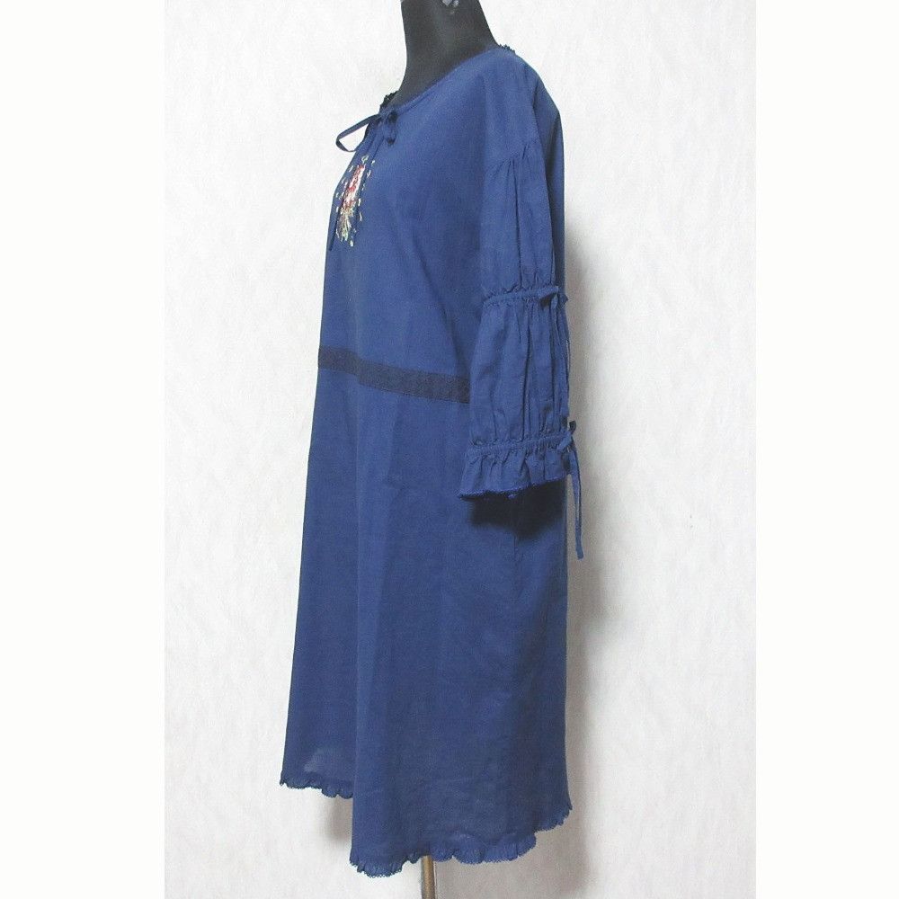 Other Other PINK HOUSE Clover Embroidered Linen Cotton Tunic Textile Tops A2103FBY664 DUTY FREE for USA Size ONE SIZE - 3 Thumbnail