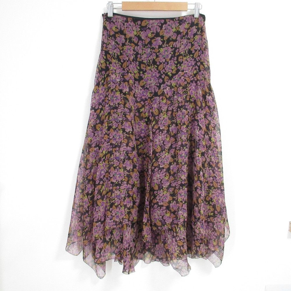 Ralph Lauren Ralph Lauren RRL Ralph Lauren Flower Print Sheer Long Skirt Textile Skirts DUTY FREE for USA Size ONE SIZE - 2 Thumbnail