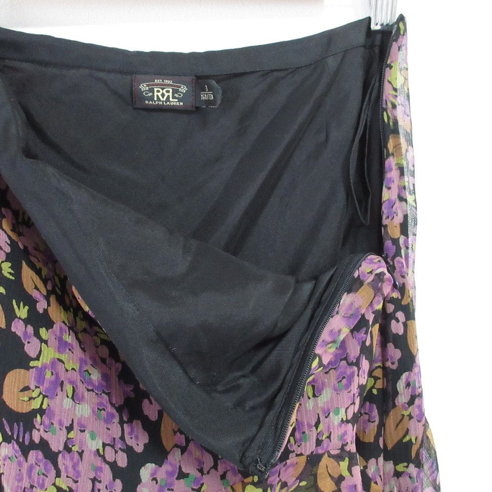 Ralph Lauren Ralph Lauren RRL Ralph Lauren Flower Print Sheer Long Skirt Textile Skirts DUTY FREE for USA Size ONE SIZE - 4 Thumbnail