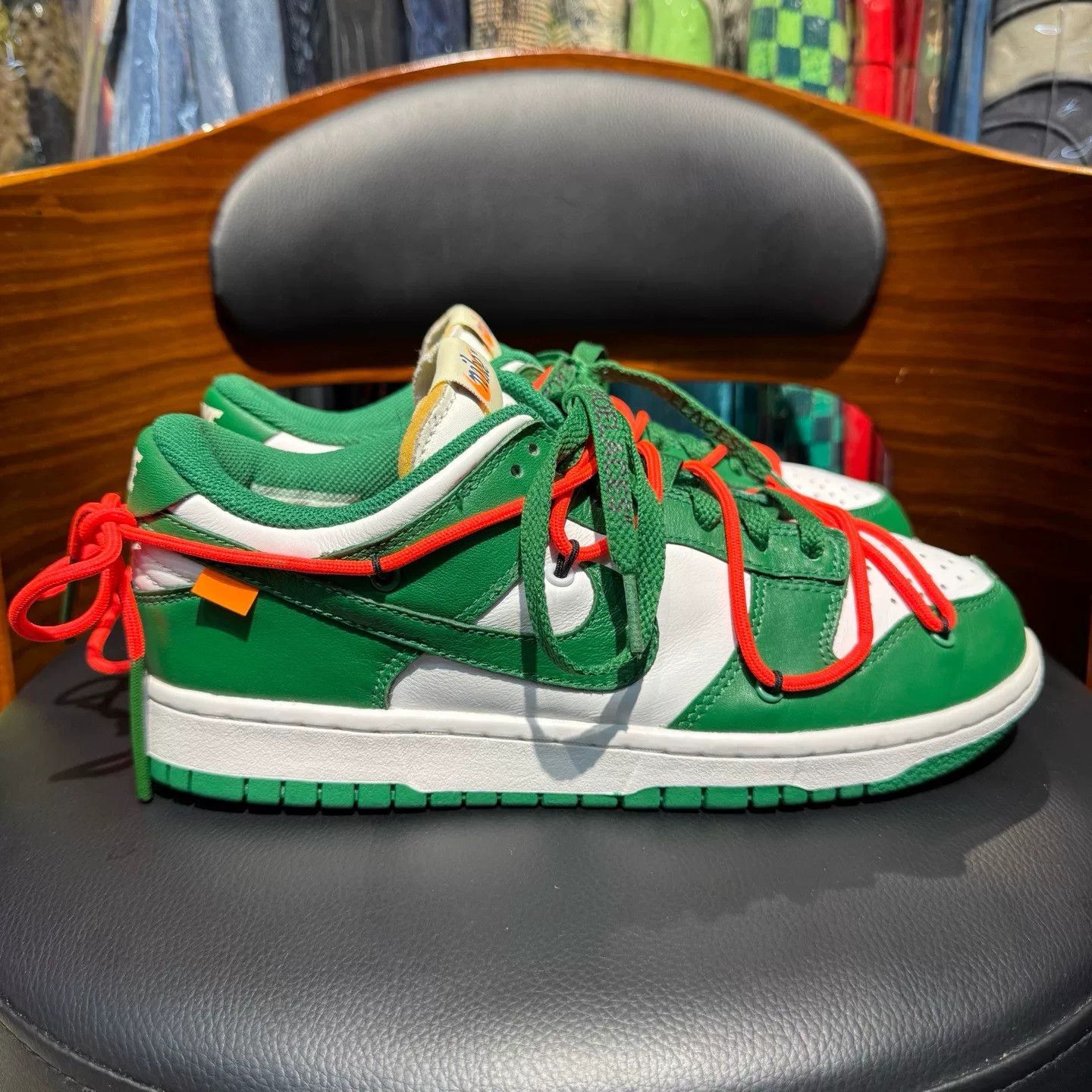 Off-White Off-White DUNK Green Lowtop Sneakers 40 Men Size US 7.5 / EU 40-41 - 4 Thumbnail