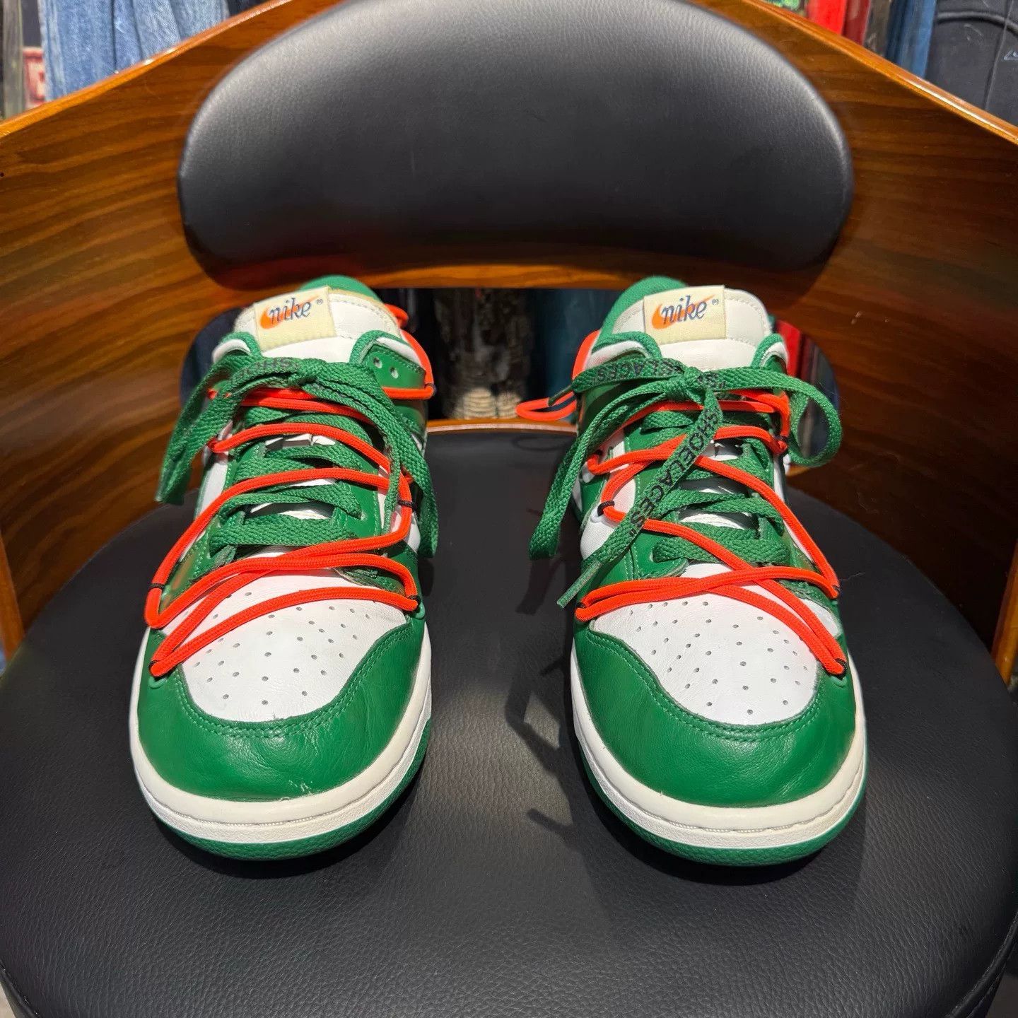 Off-White Off-White DUNK Green Lowtop Sneakers 40 Men Size US 7.5 / EU 40-41 - 2 Thumbnail