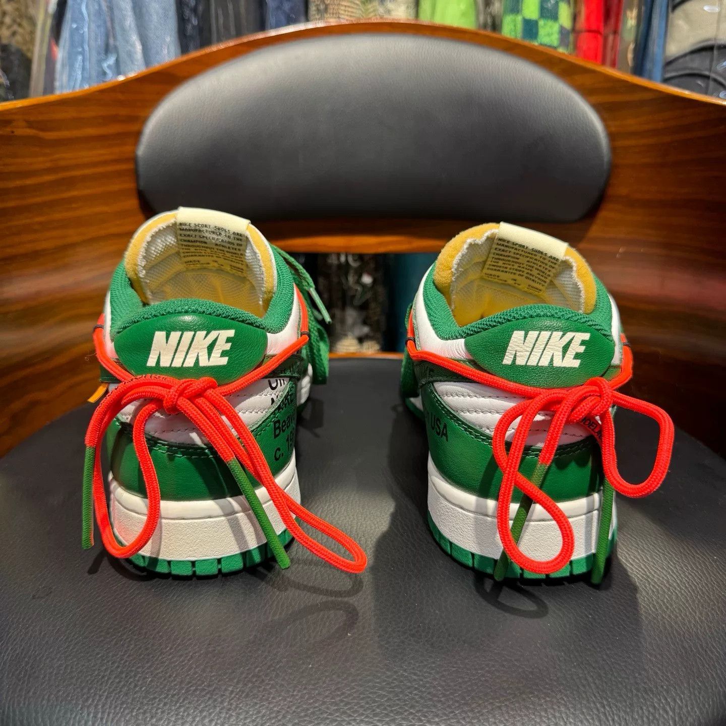 Off-White Off-White DUNK Green Lowtop Sneakers 40 Men Size US 7.5 / EU 40-41 - 3 Thumbnail