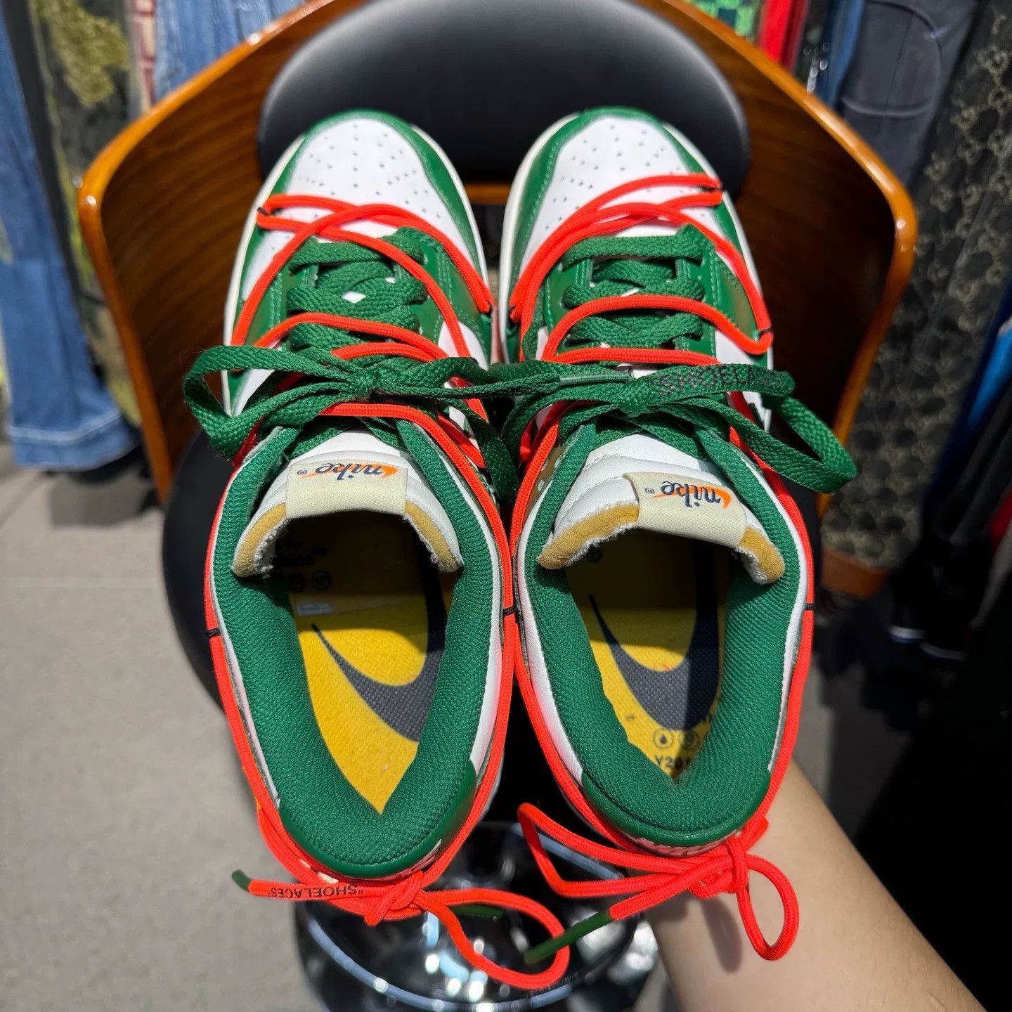 Off-White Off-White DUNK Green Lowtop Sneakers 40 Men Size US 7.5 / EU 40-41 - 8 Thumbnail