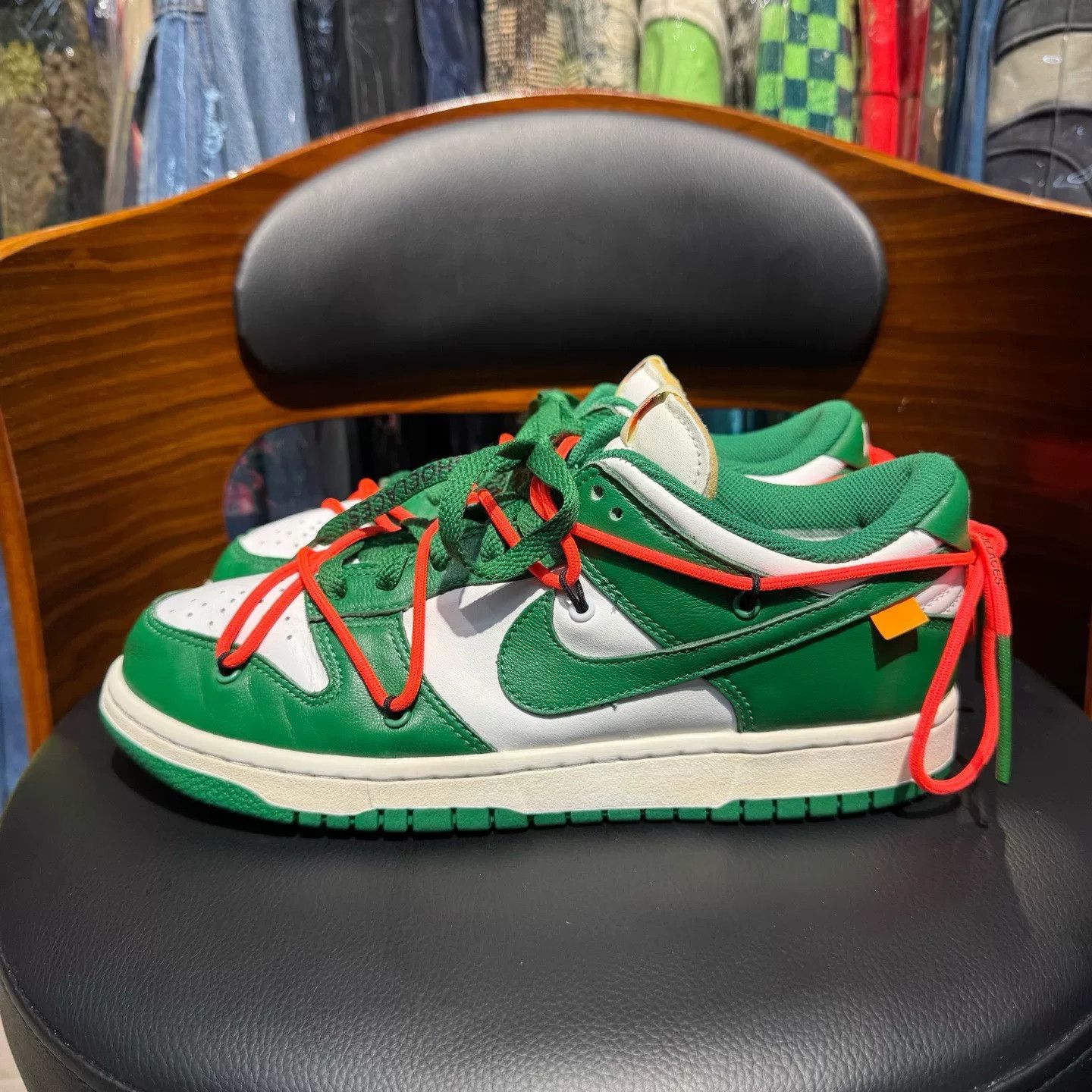 Off-White Off-White DUNK Green Lowtop Sneakers 40 Men Size US 7.5 / EU 40-41 - 6 Thumbnail
