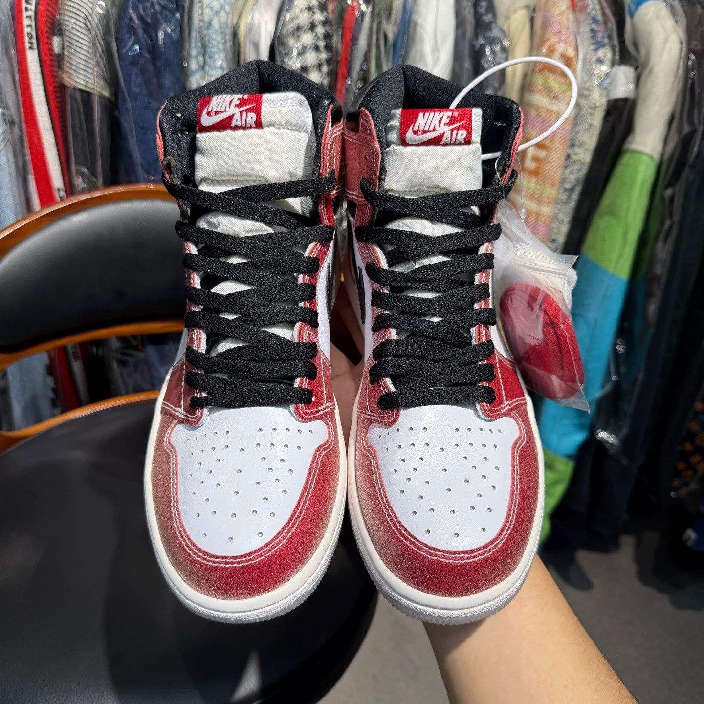 Nike Nike AJ1 Collab Red Lowtop Sneakers 44 Men Size US 10.5 / EU 43-44 - 5 Thumbnail