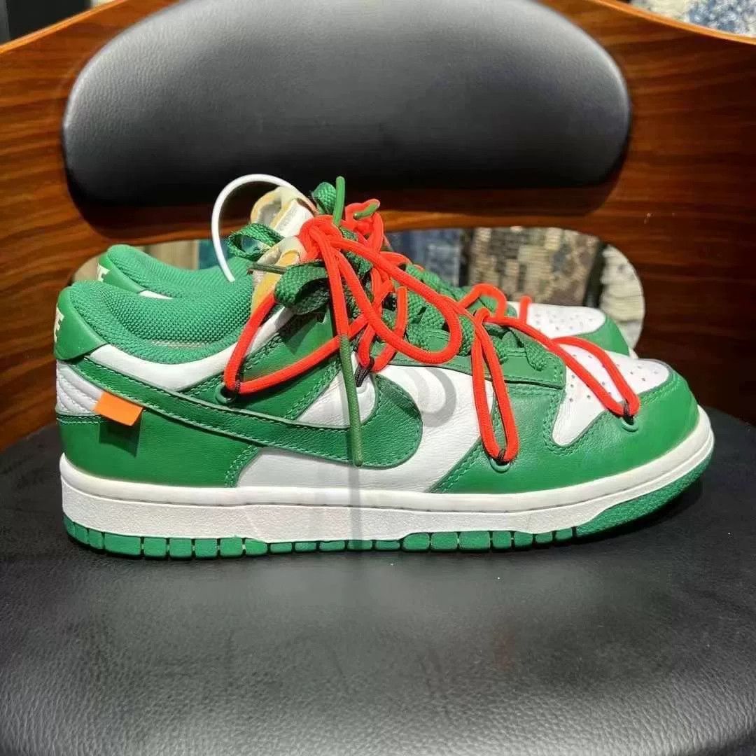 Off-White Off-White DUNK Green Lowtop Sneakers 37 Men Size US 5 / EU 37 - 3 Thumbnail