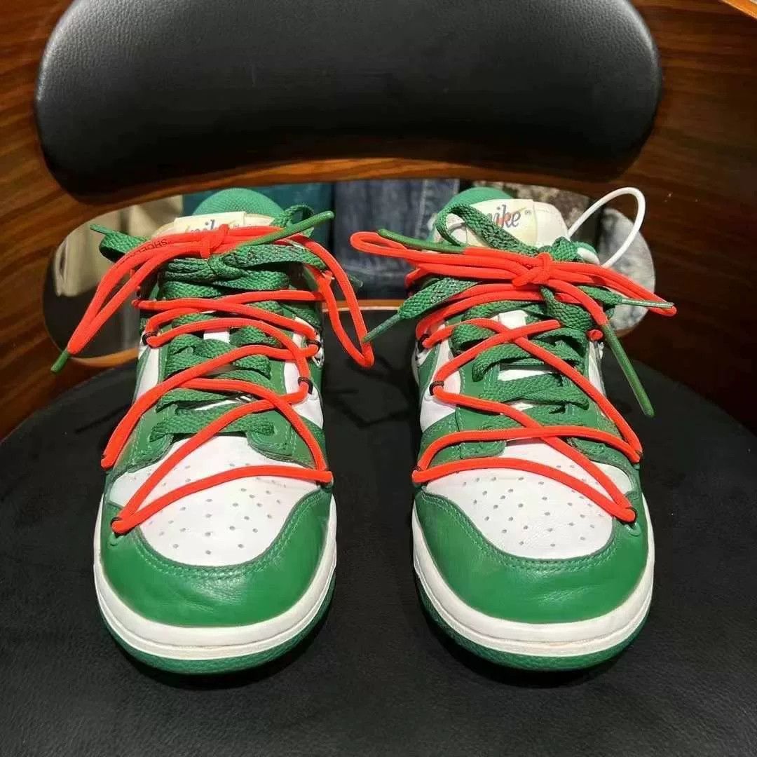 Off-White Off-White DUNK Green Lowtop Sneakers 37 Men Size US 5 / EU 37 - 4 Thumbnail